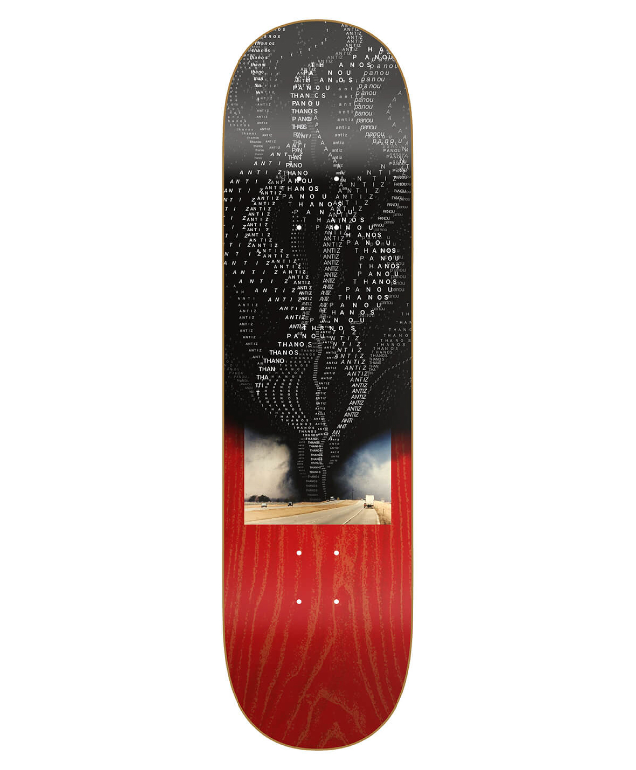 ANTIZ THANOS PANOU SKATE DECK BLACK/MULTI