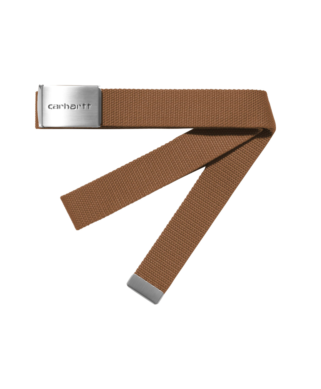 CARHARTT WIP CLIP BELT CHROME WIP H BROWN