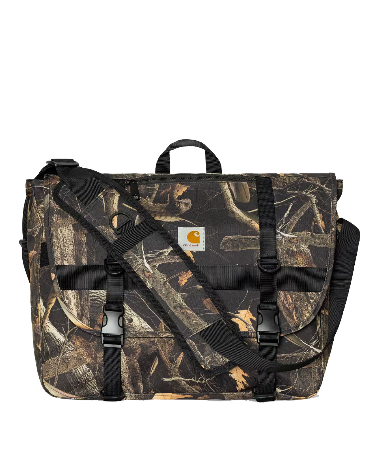 CARHARTT WIP JAKE MESSENGER BAG CAMO FEATHER TREE/BLACK
