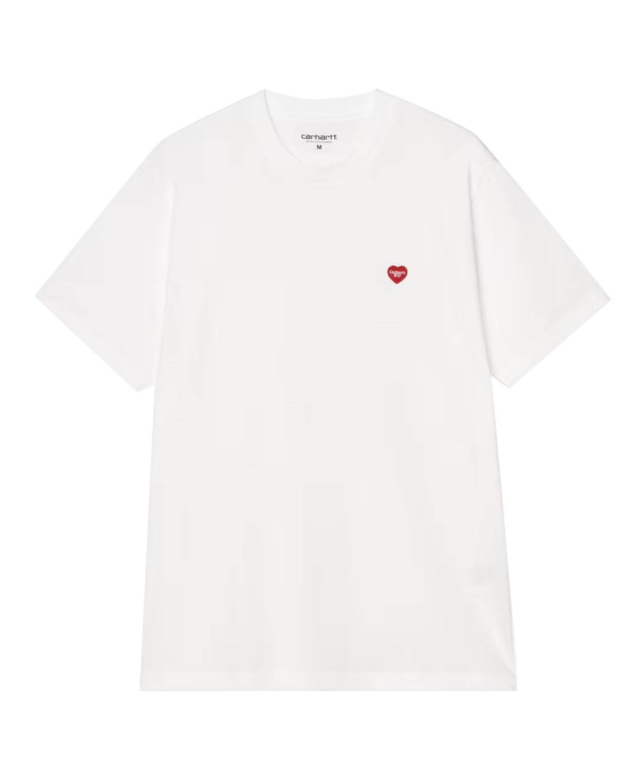 CARHARTT WIP SMALL HEART TEE WHITE/RED