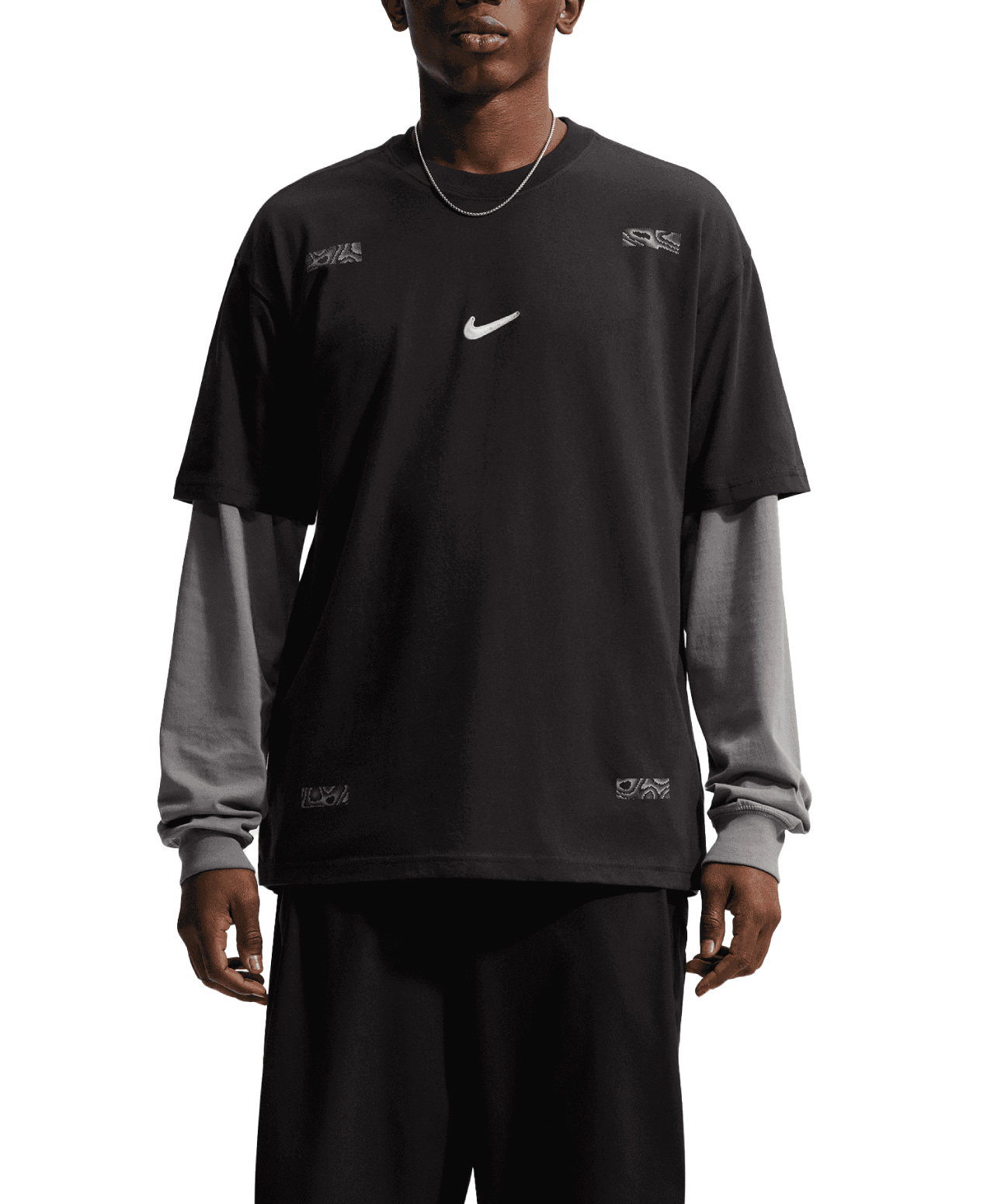 NIKE SPORTSWEAR REFLECTIVE SHOX TEE BLACK