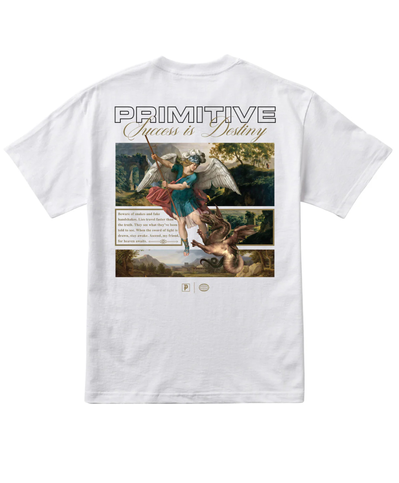 PRIMITIVE ASCEND HEAVYWEIGHT TEE WHITE