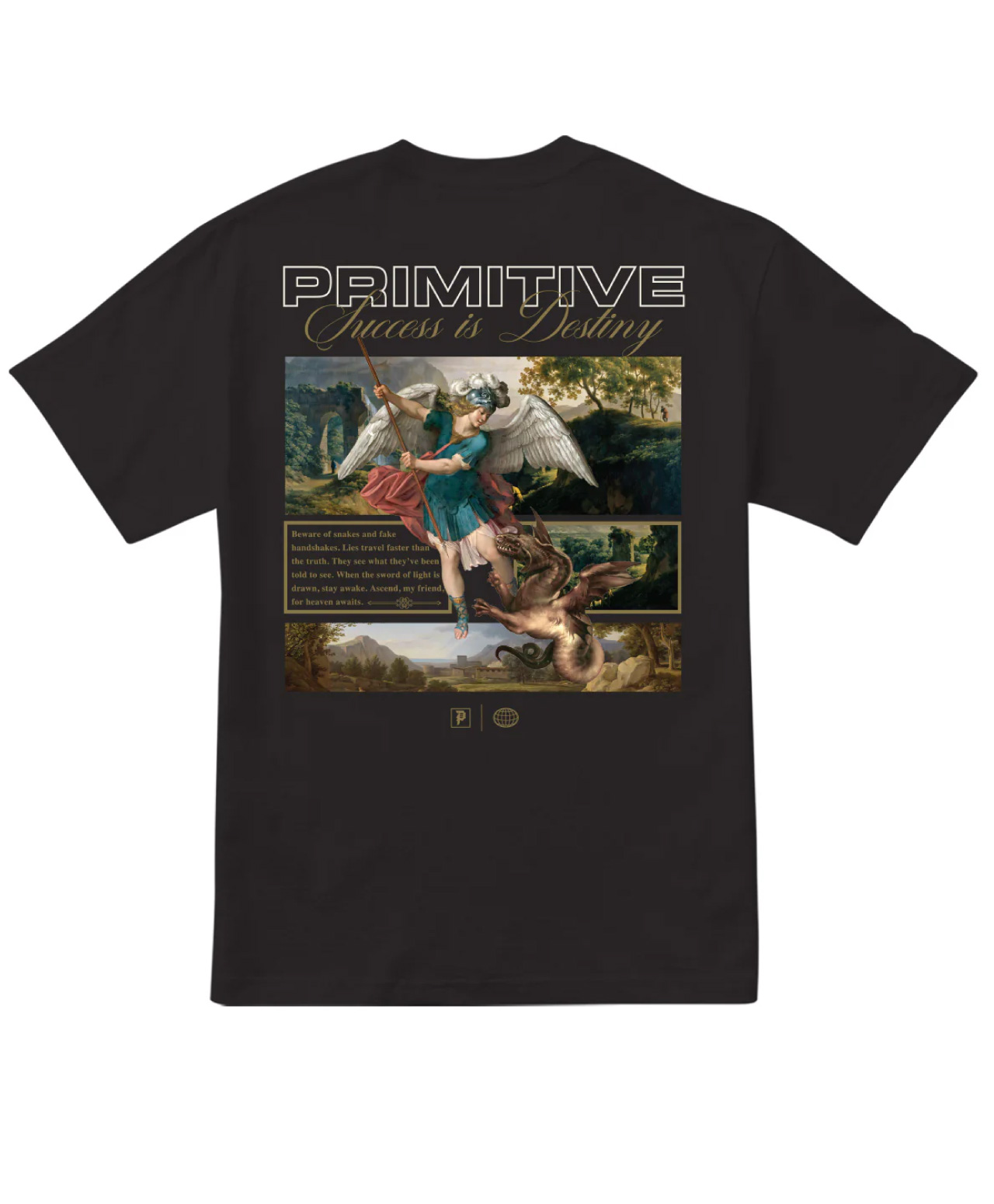 PRIMITIVE ASCEND HEAVYWEIGHT TEE BLACK