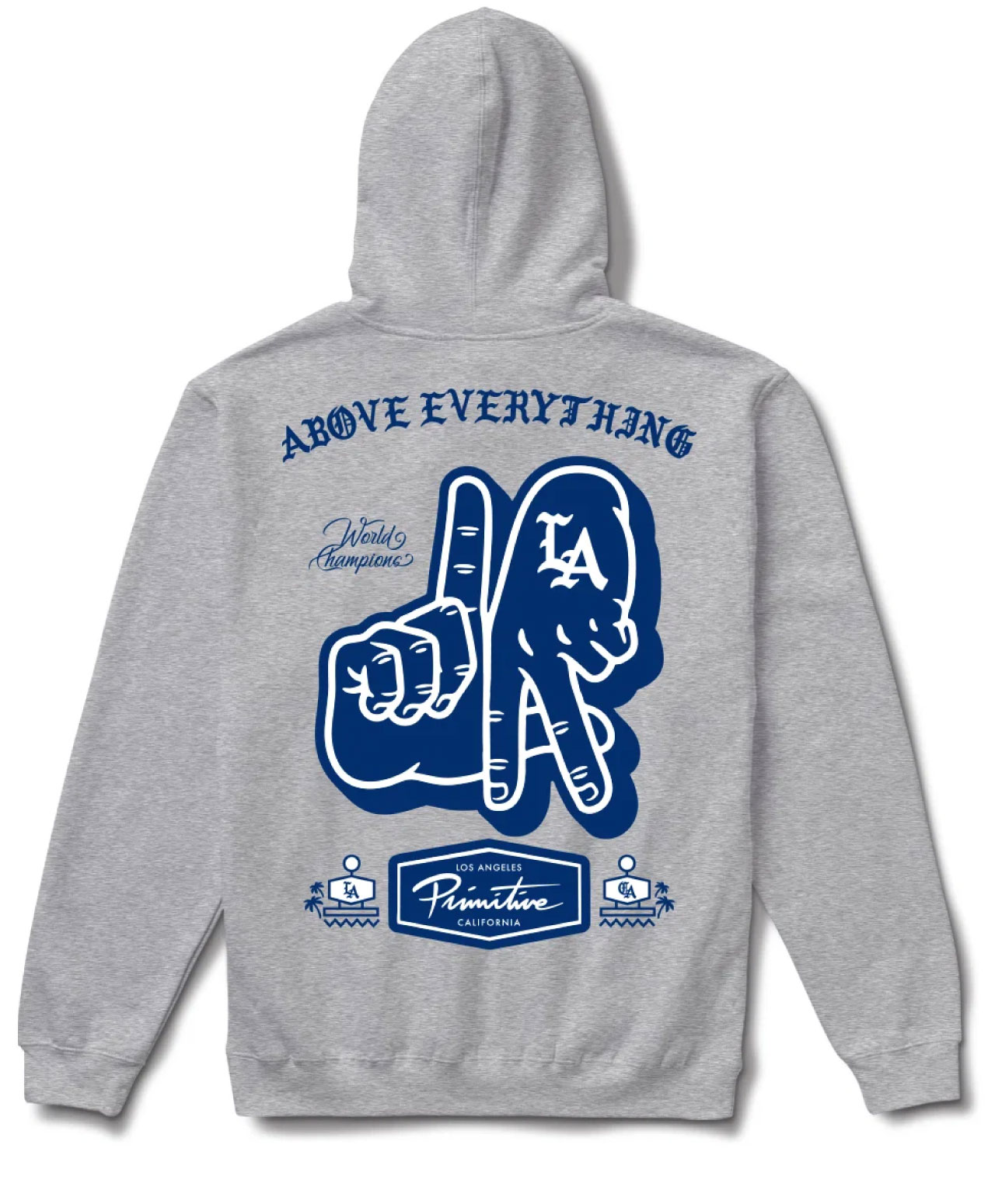 PRIMITIVE GAME DAY HEAVYWEIGHT HOOD ATHLETIC HEATHER
