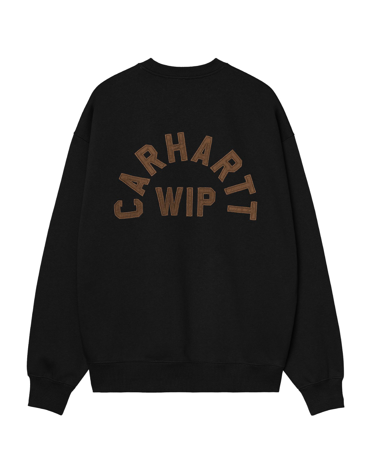CARHARTT WIP ARCH SCRIPT CREW BLACK/HAMILTON BROWN