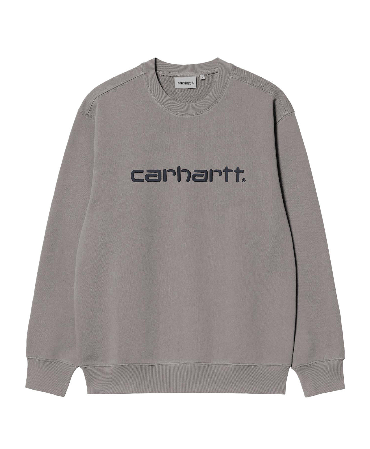 CARHARTT WIP LOGO CREW SHADY GREY/DARK NAVY