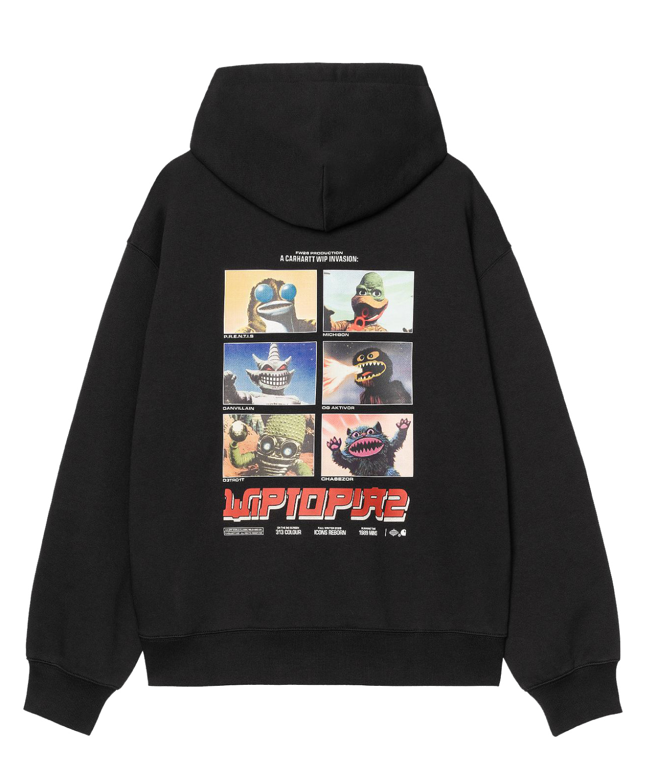 CARHARTT WIP WIPTOPIA II HOOD BLACK