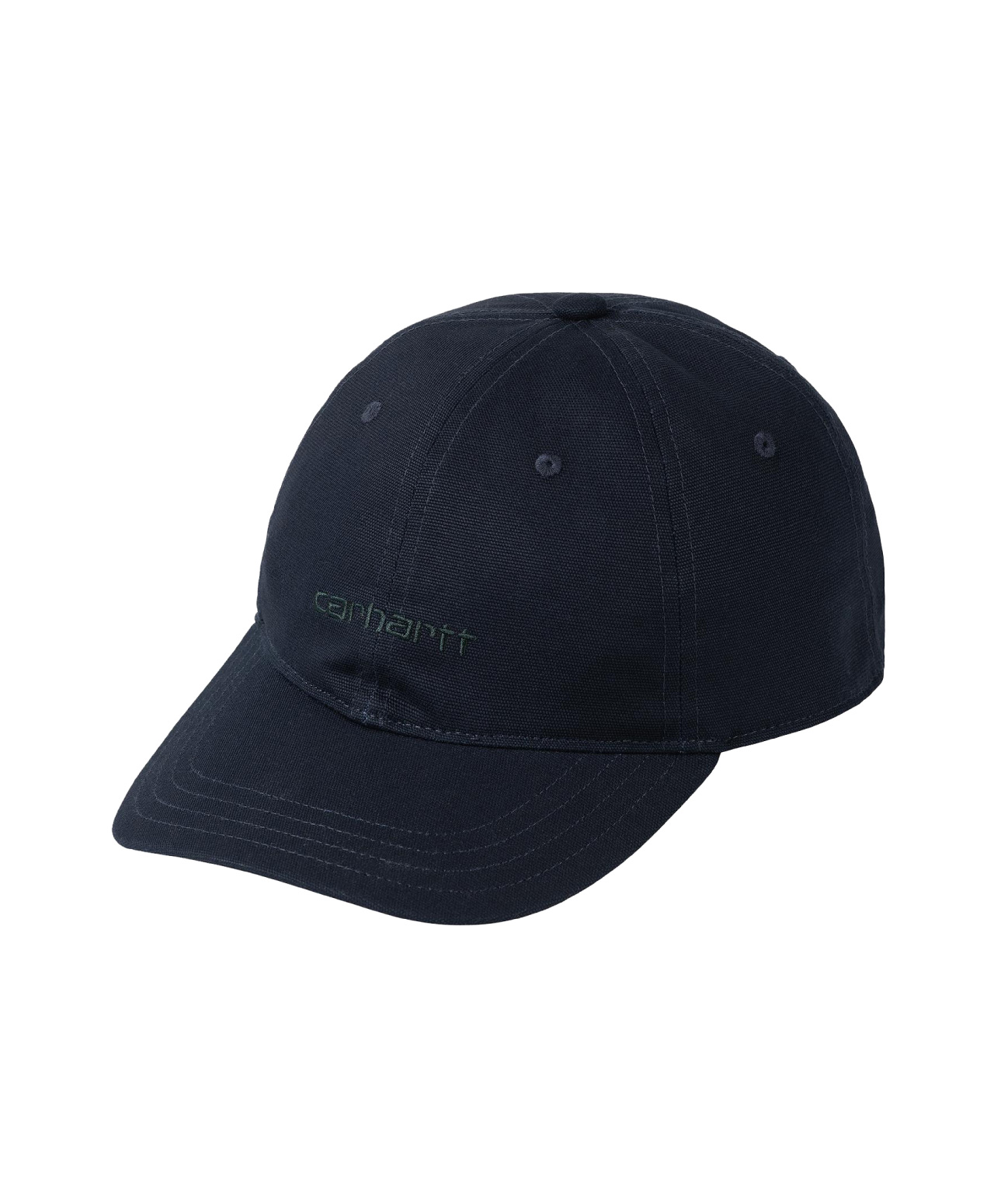 CARHARTT WIP CANVAS SCRIPT CAP DARK NAVY/DARK SCARAB