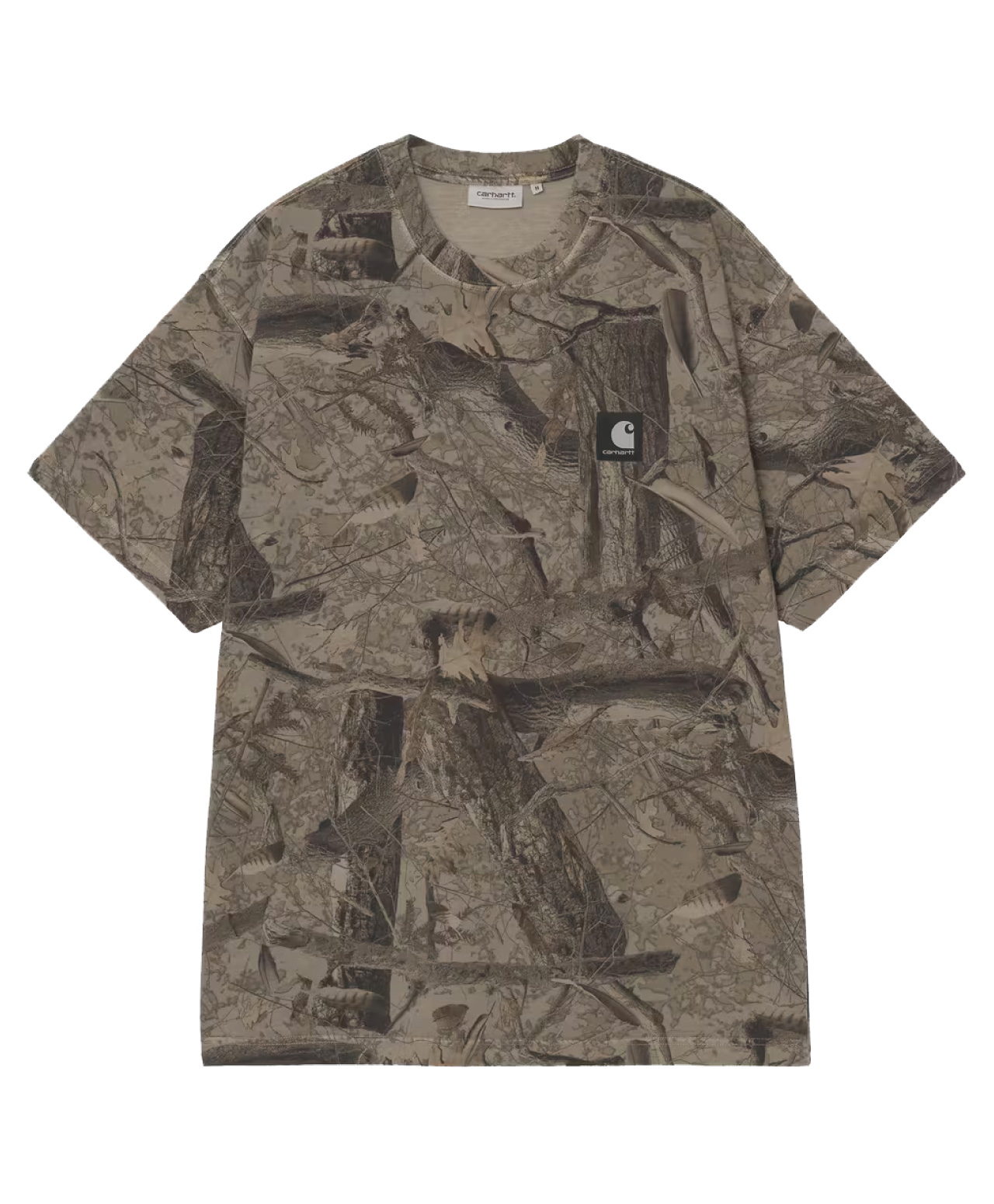 CARHARTT WIP FEATHER TREE TEE CAMO FEATHER/KHAKI GARMENT DYED