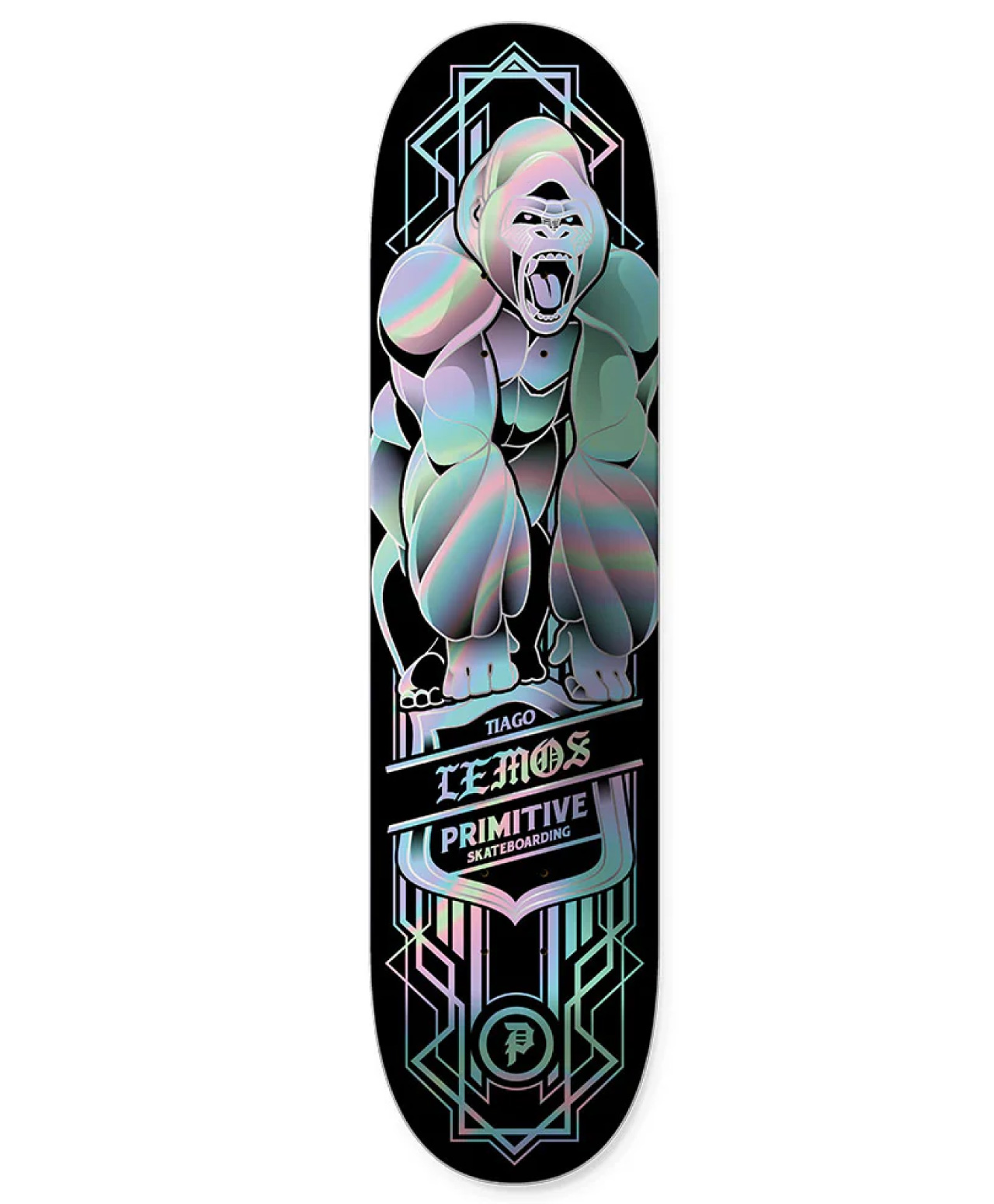 PRIMITIVE LEMOS GORILLA SPECTRA SKATE DECK 8 BLACK