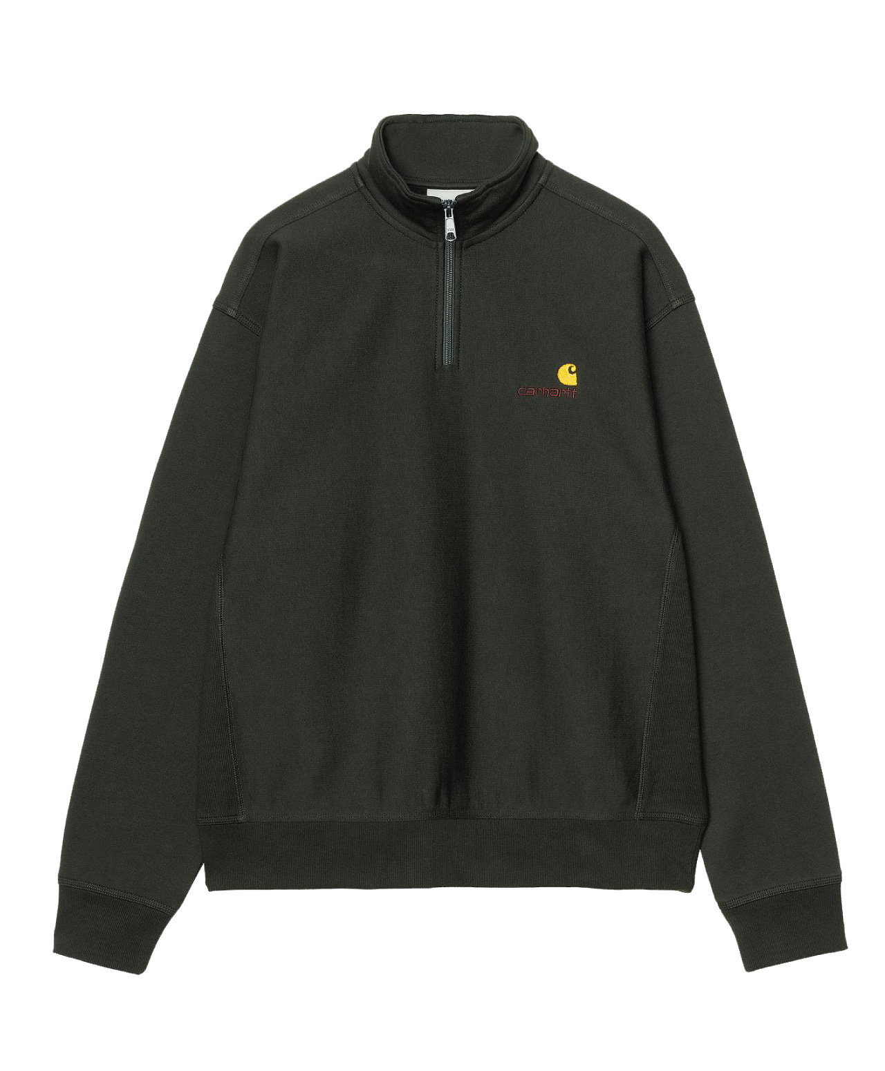 CARHARTT WIP AMERICAN SCRIPT HALF-ZIP RAVEN