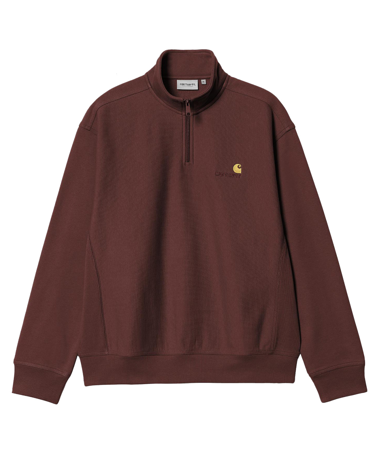 CARHARTT WIP AMERICAN SCRIPT HALF-ZIP AMARONE