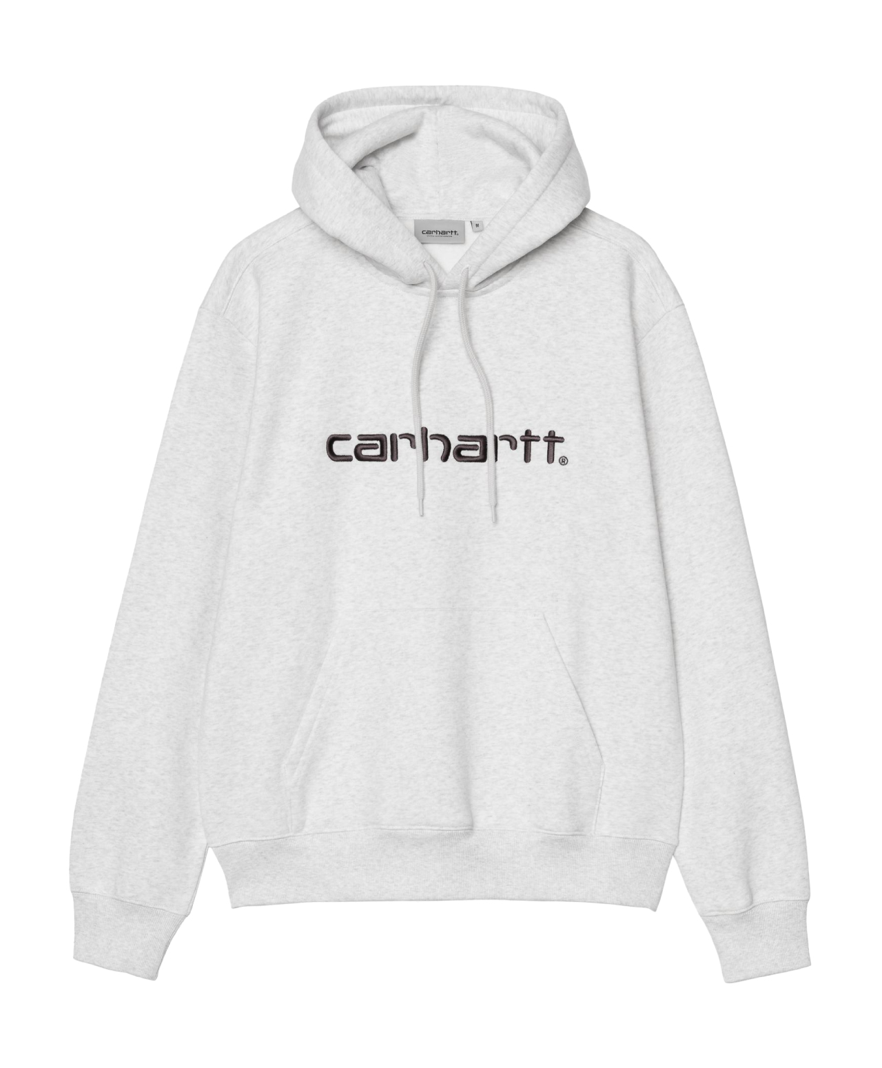 CARHARTT WIP LOGO HOOD ASH HEATHER/GRAPHITE