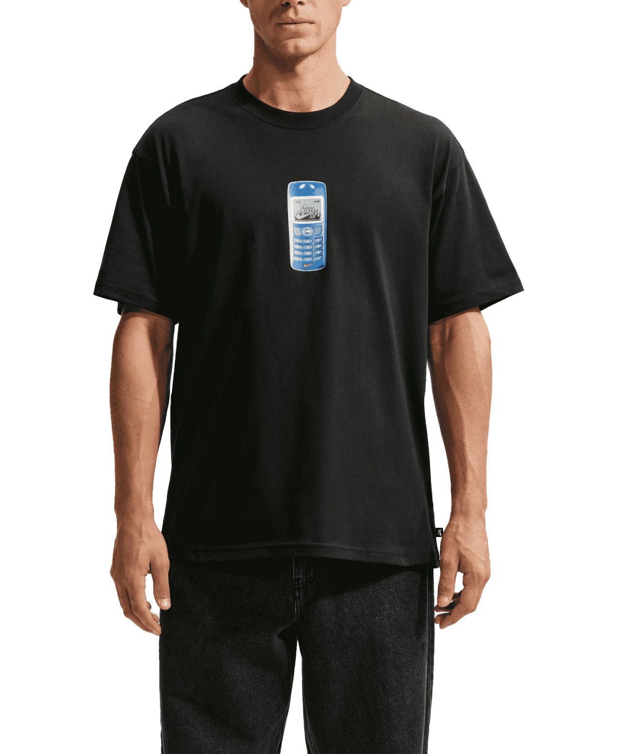 NIKE SB CELL PHONE TEE BLACK