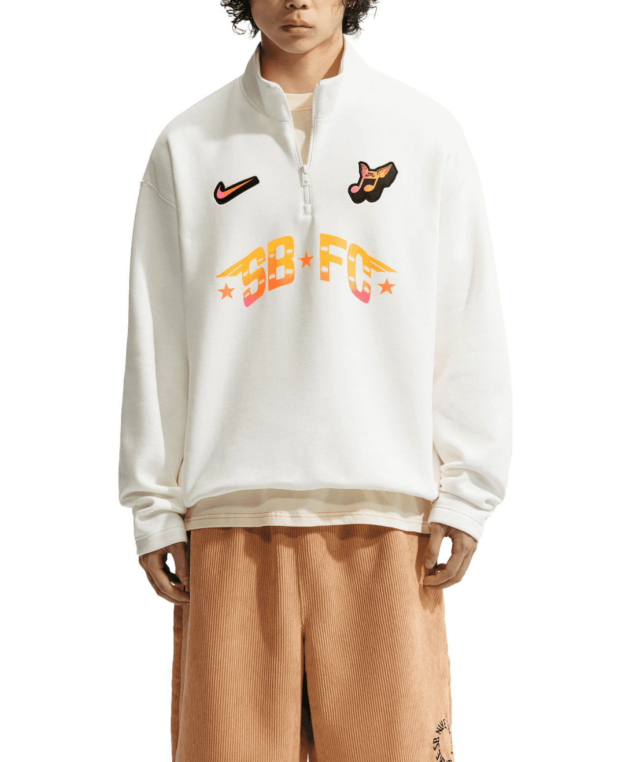 NIKE SB FC PACK HALF-ZIP SAIL
