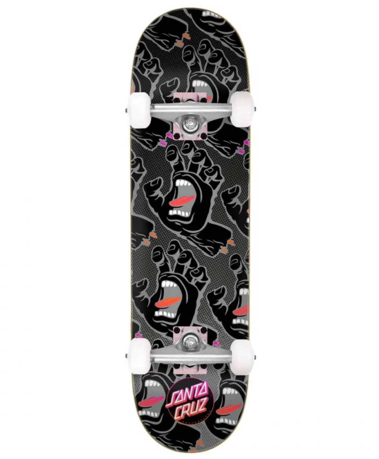 SANTA CRUZ GRADIENT HANDS COMPLETE SKATEBOARD 8.5 BLACK