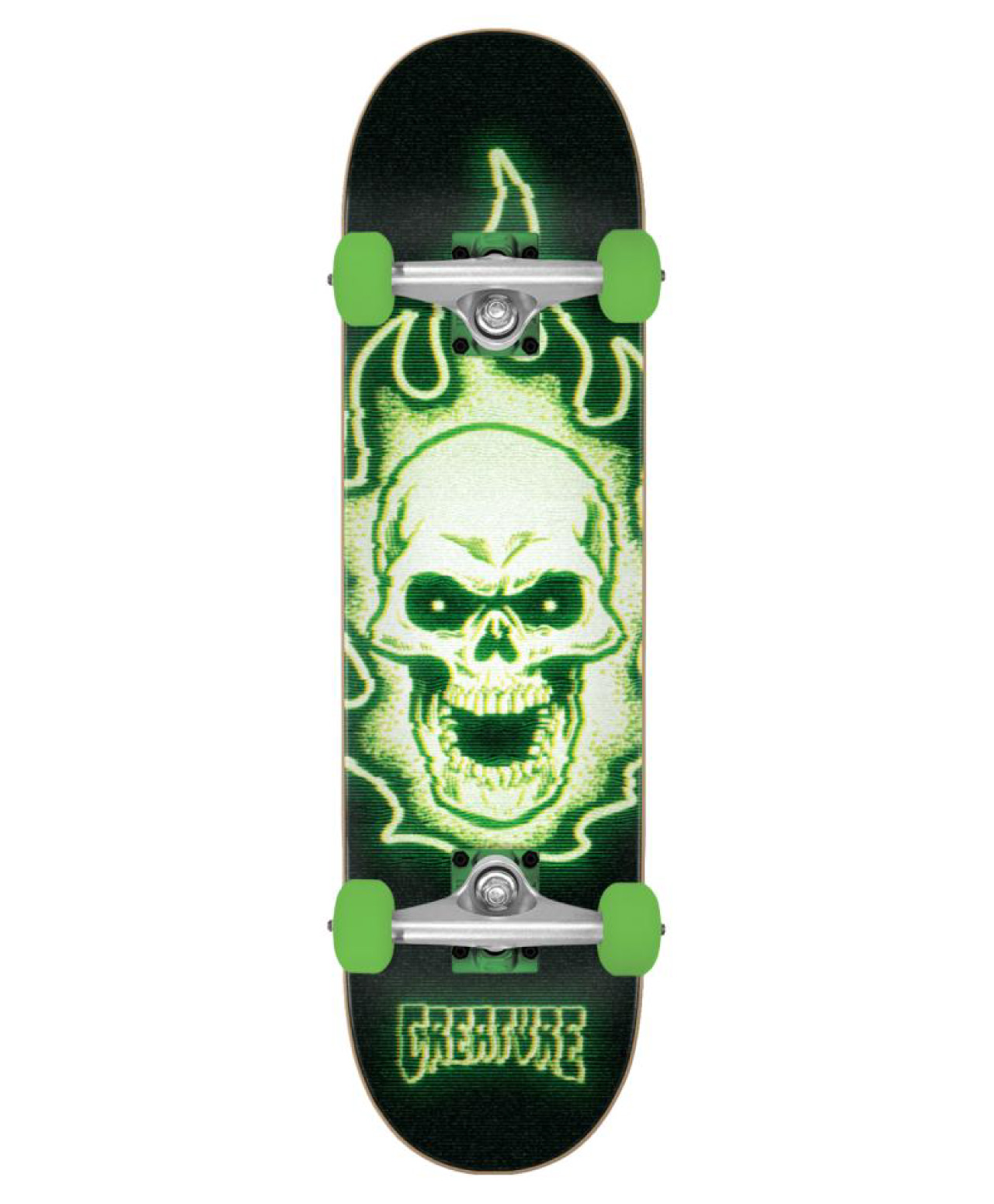 CREATURE BONEHEAD GLITCH COMPLETE SKATEBOARD 8 GREEN/BLACK