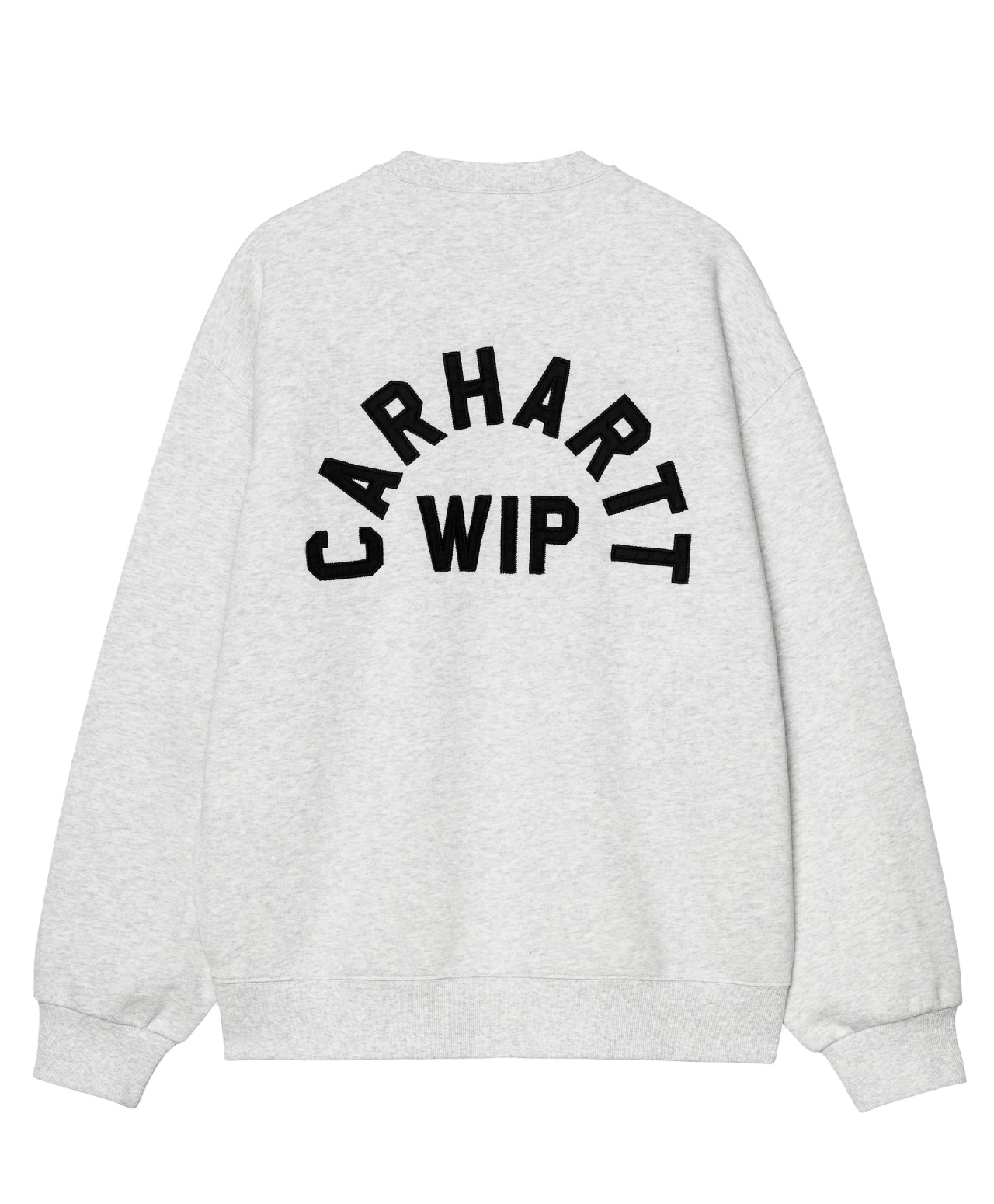 CARHARTT WIP ARCH SCRIPT CREW ASH HEATHER/DARK NAVY