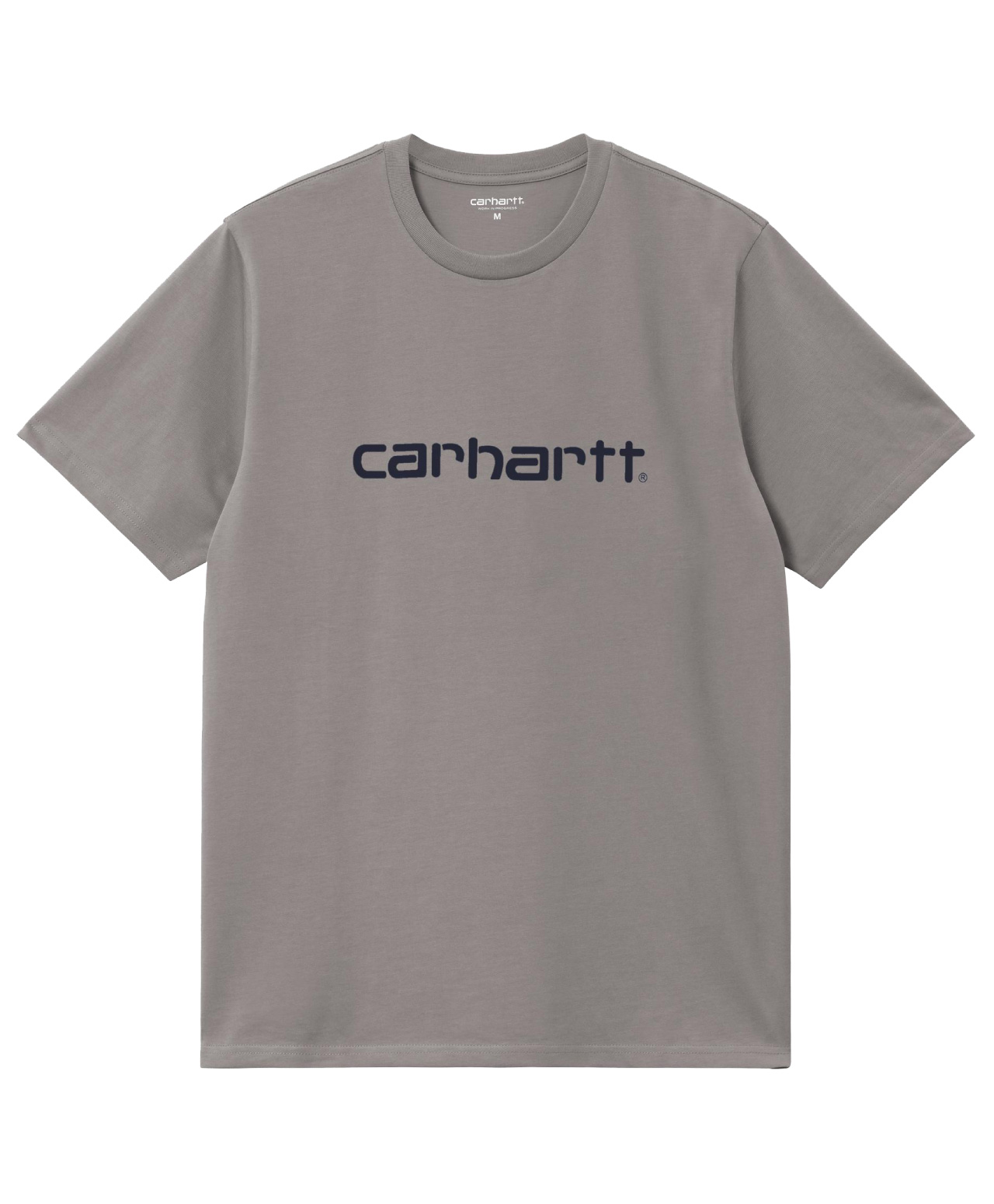CARHARTT WIP SCRIPT TEE SHADY GREY/DARK NAVY