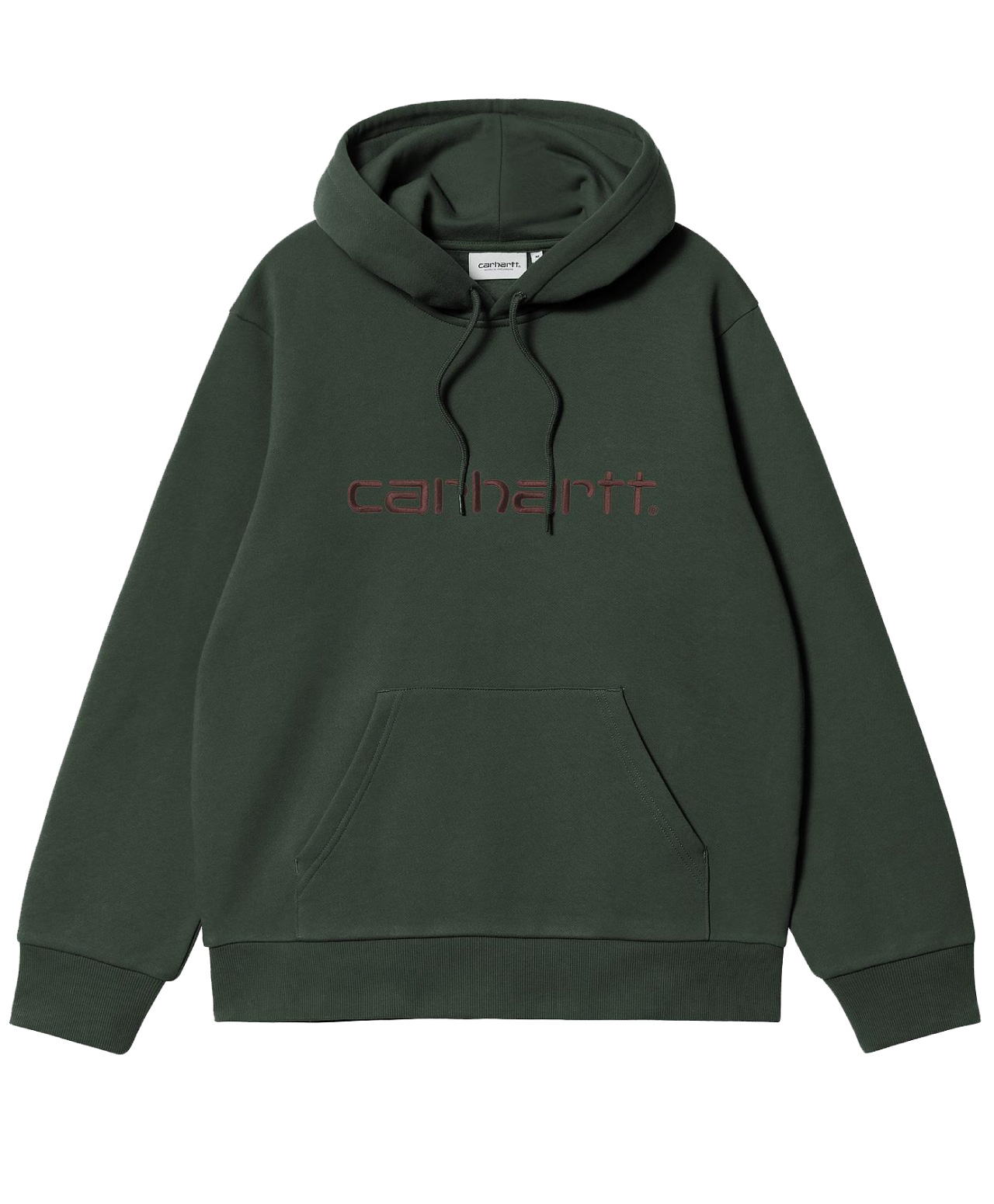 CARHARTT WIP LOGO HOOD DARK SCARAB/PALISANDER