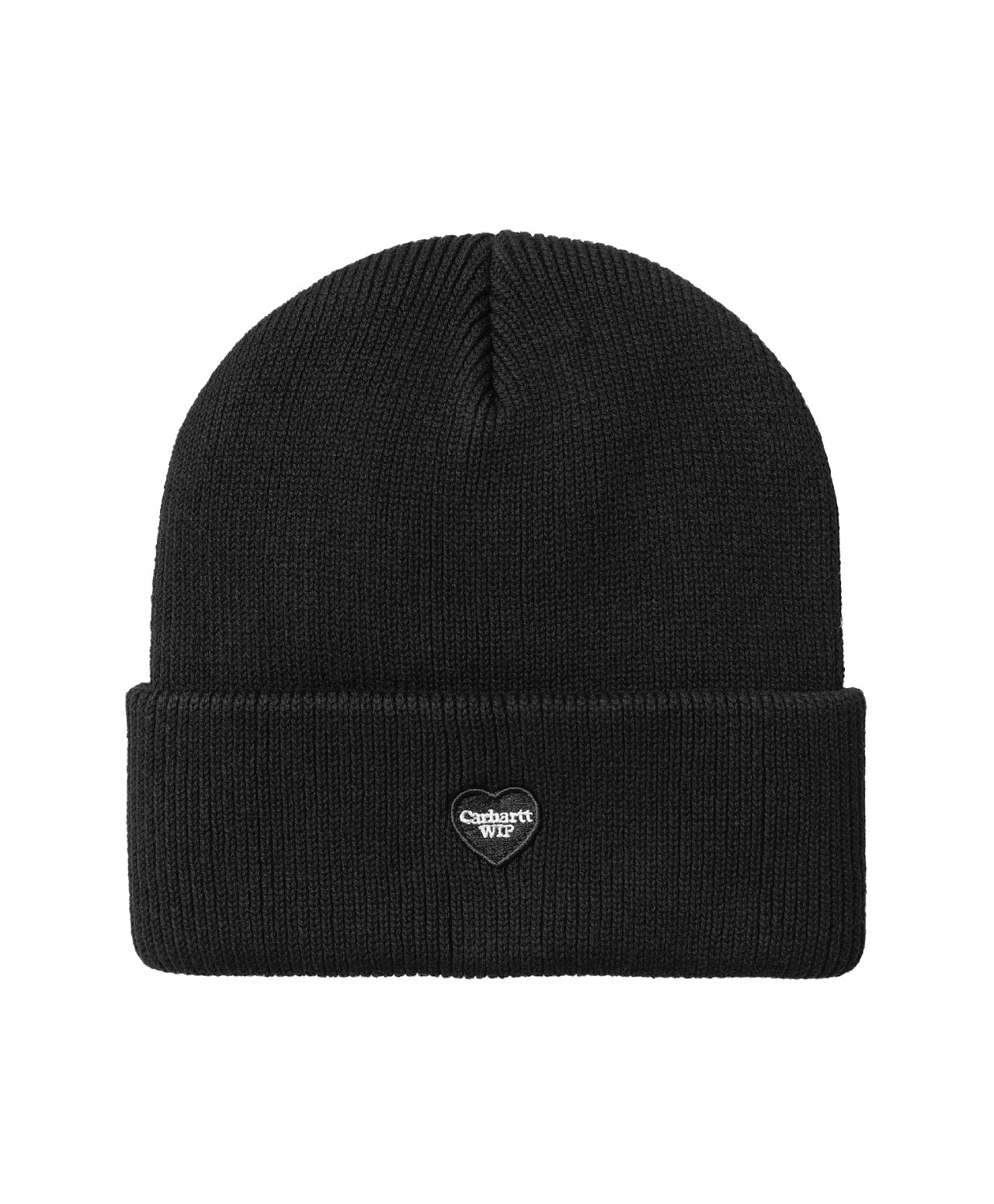 CARHARTT WIP SMALL HEART BEANIE BLACK