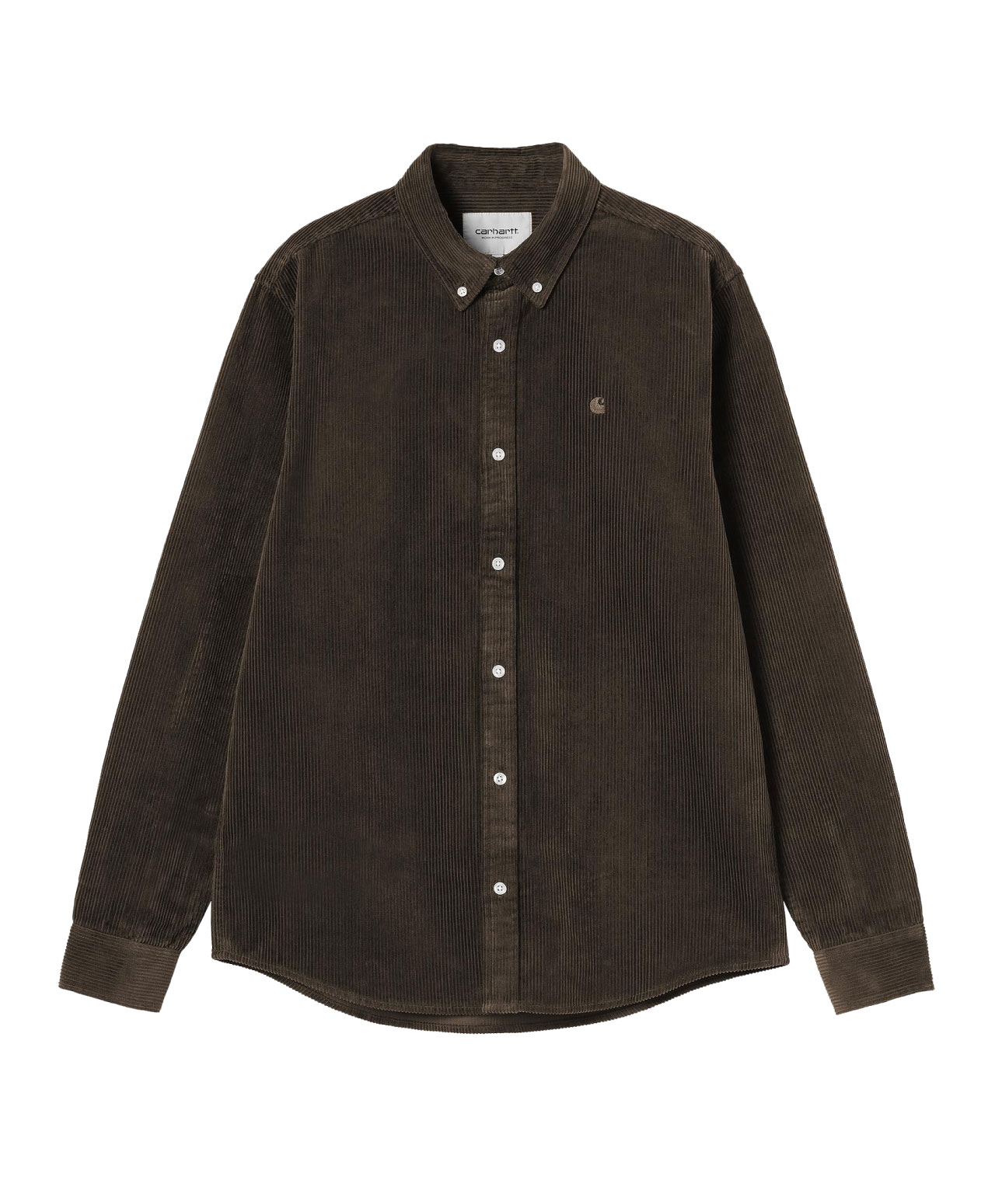 CARHARTT WIP MADISON CORD SHIRT TOBACCO
