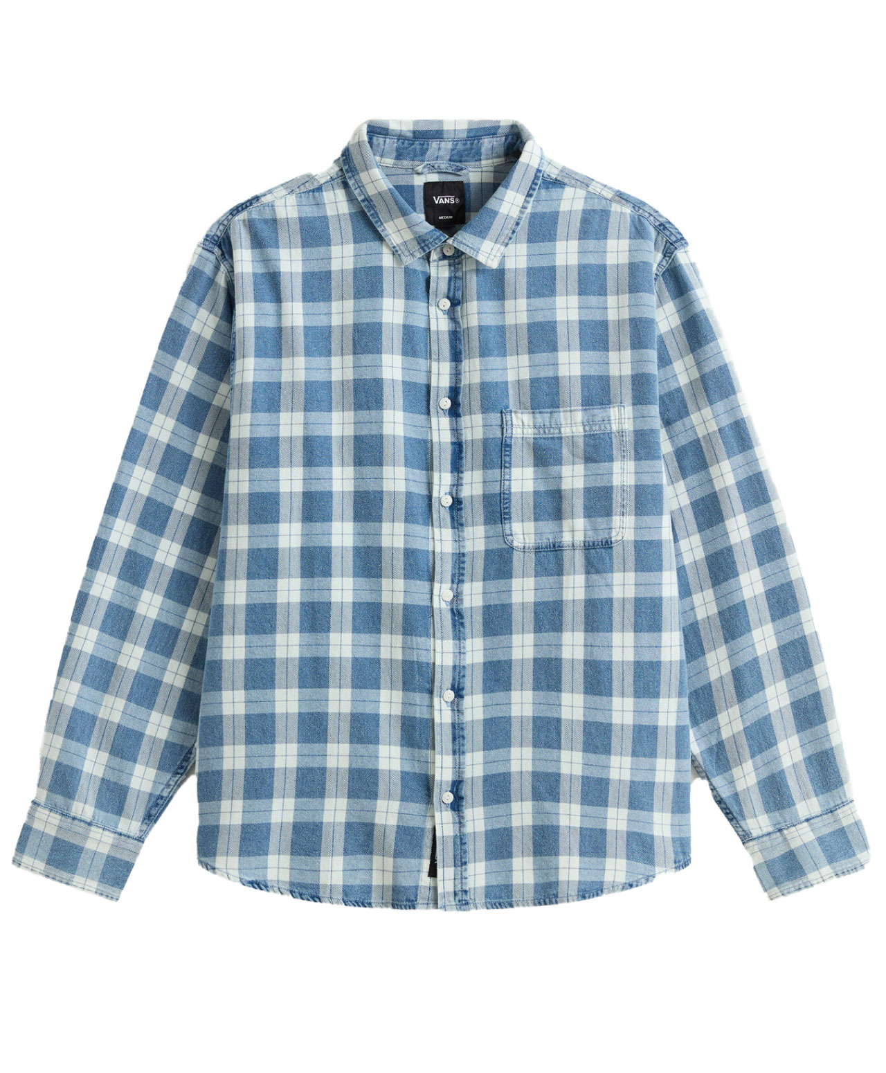 VANS LAWSON SOLID OXFORD SHIRT BLEACH INDIGO