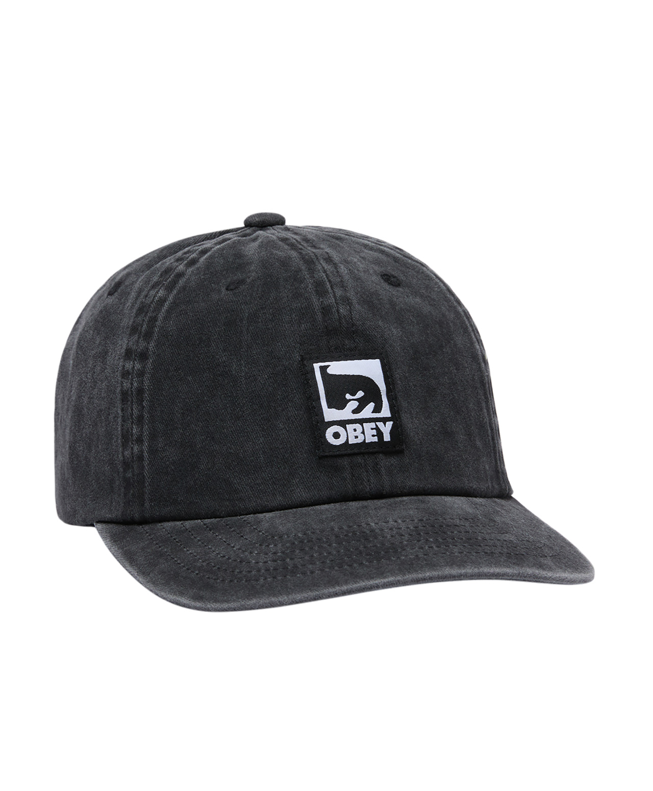 OBEY PIGMENT OBEY LABEL 6 PANEL VELCRO BACK PIGMENT BLACK