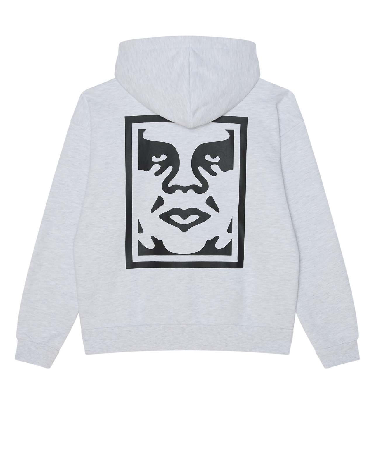 OBEY BOLD ICON EXTRA HEAVY HOOD ASH GREY