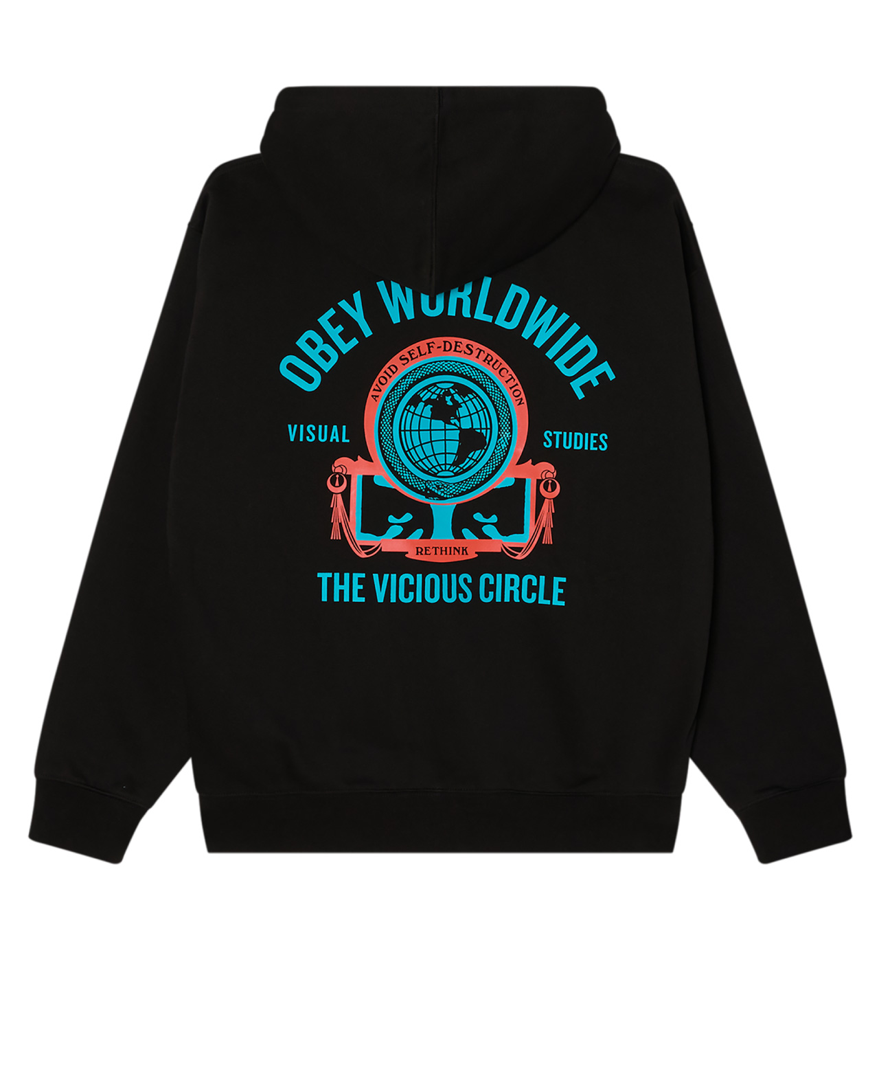 OBEY VICIOUS CIRCLE HOOD BLACK