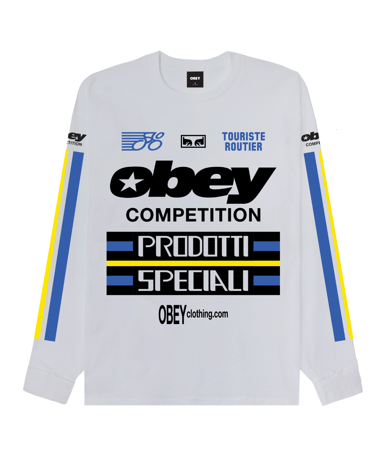 OBEY COMPETITION LONG SLEEVE WHITE