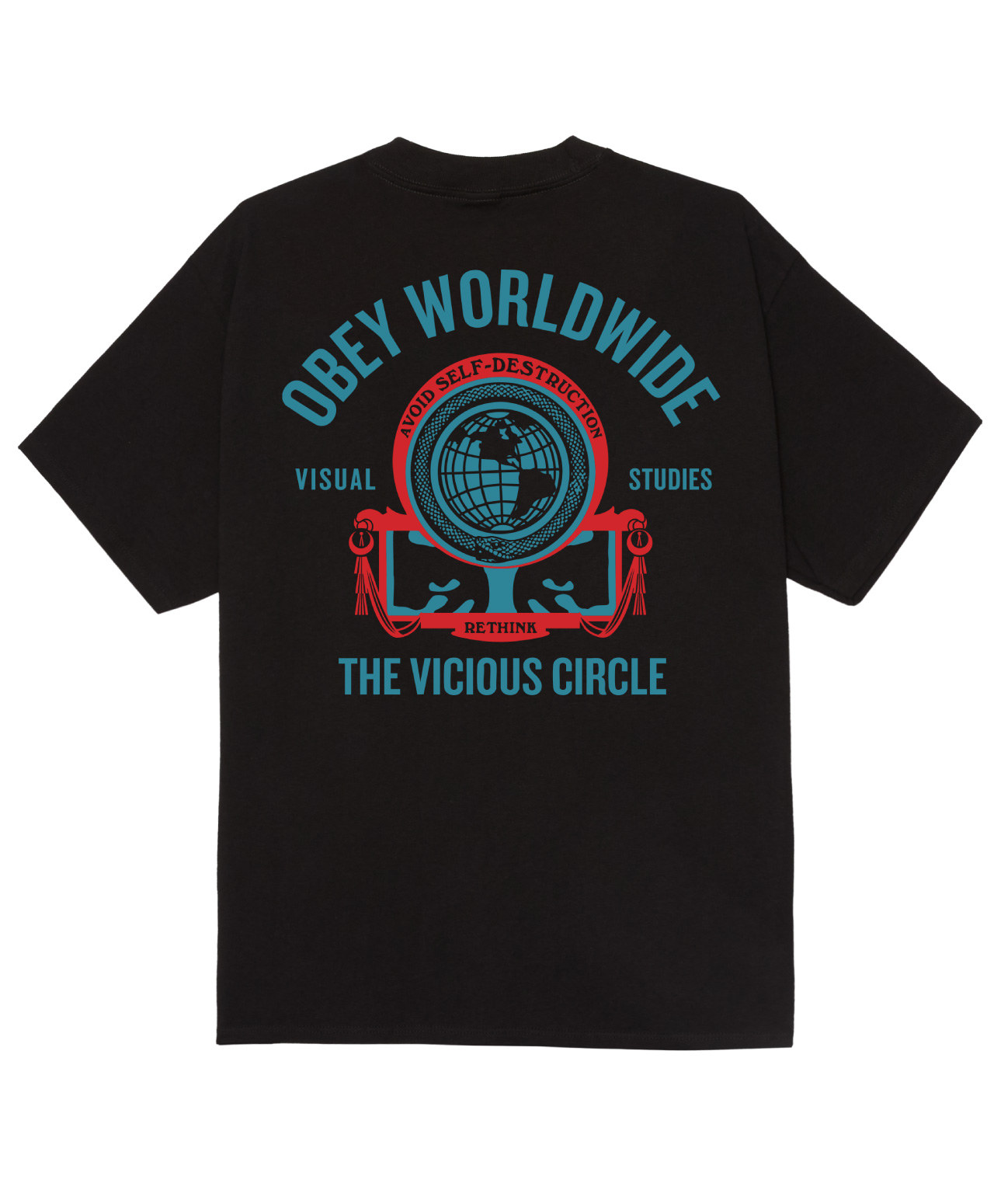 OBEY VICIOUS CIRCLE TEE BLACK