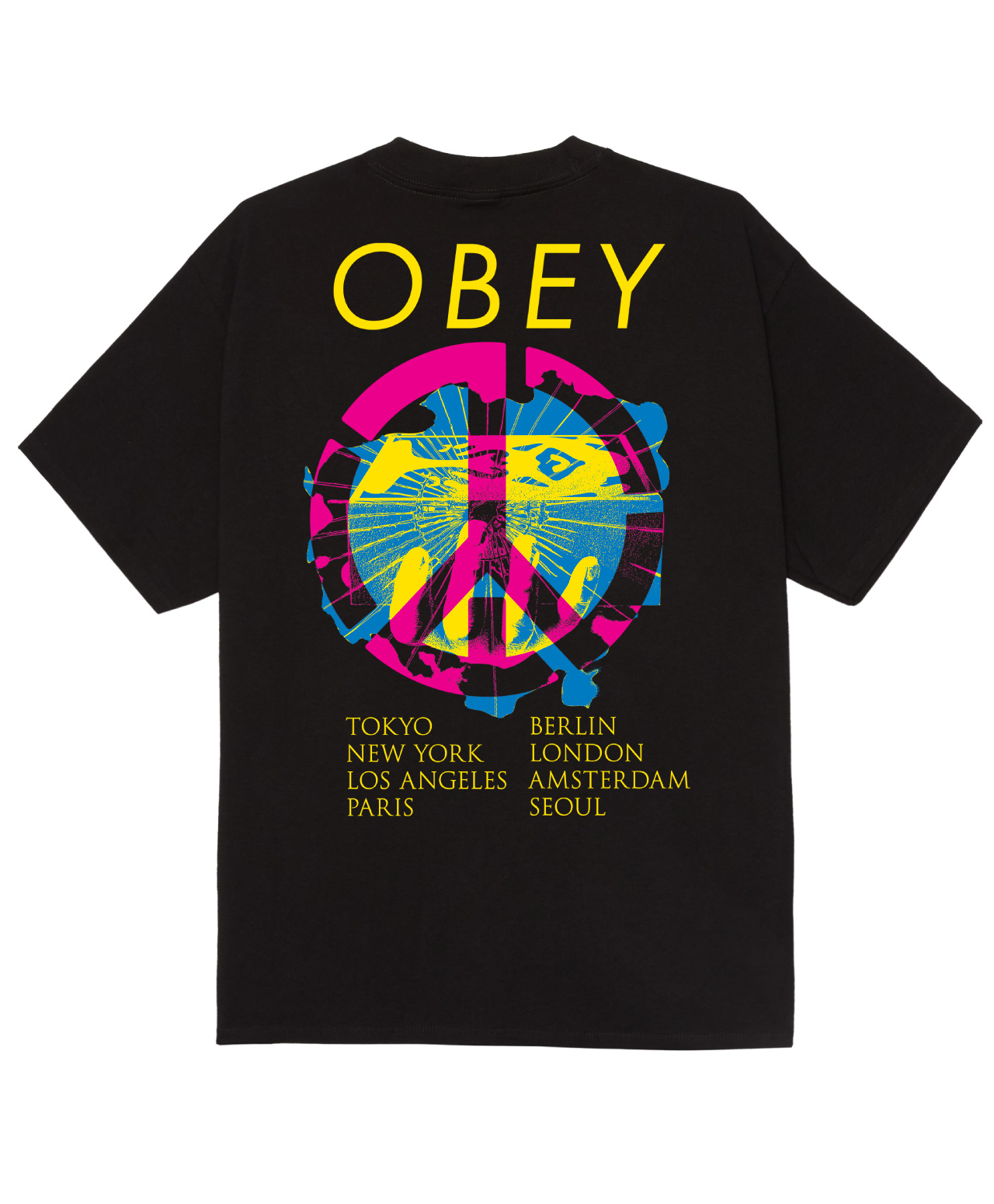 OBEY PEACE BRICK TEE BLACK