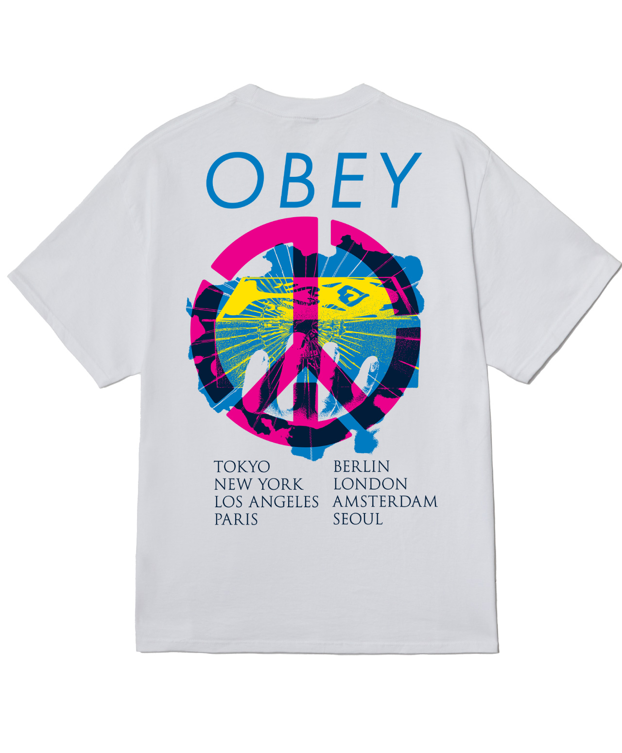 OBEY PEACE BRICK TEE WHITE