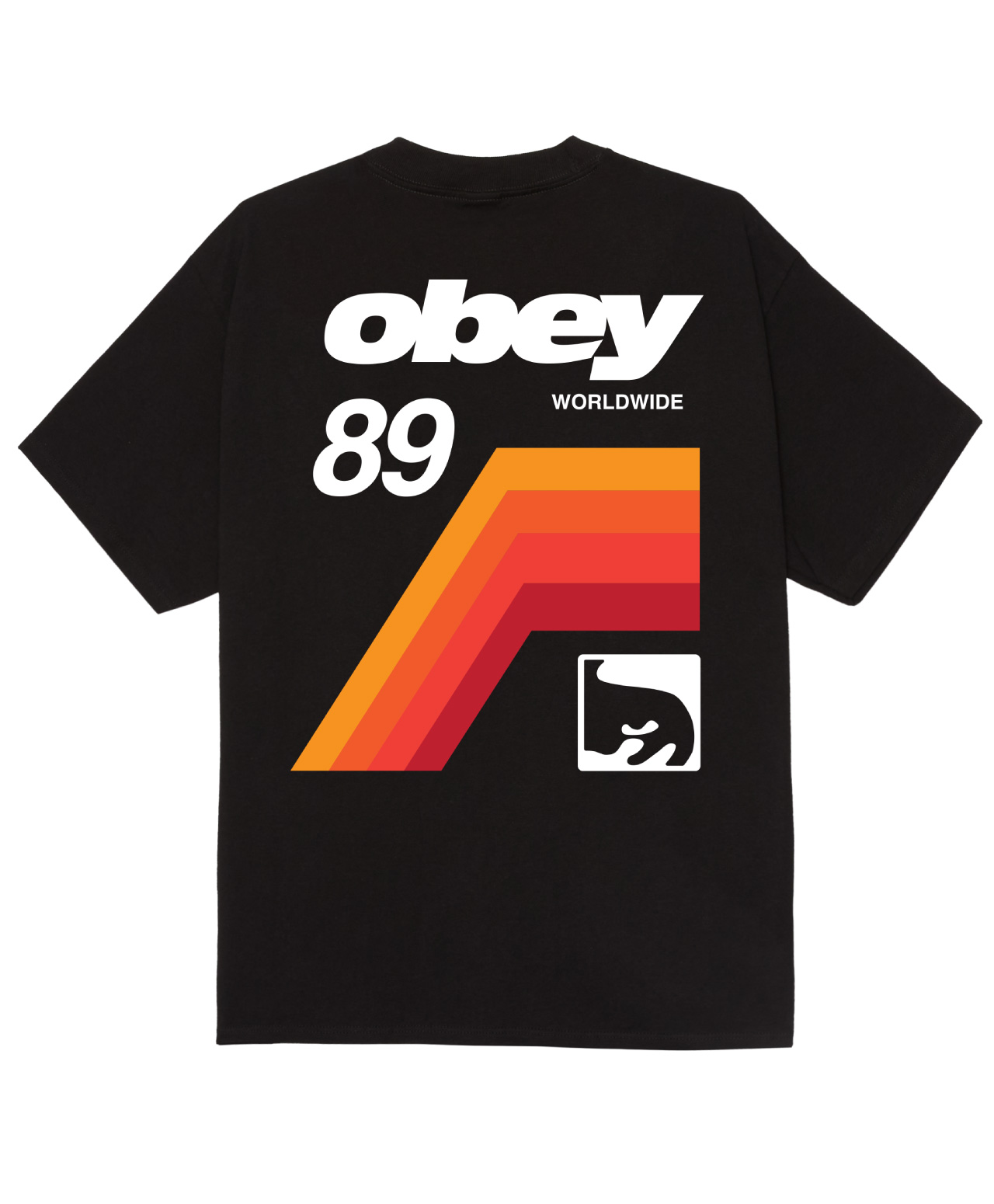 OBEY VHS TEE BLACK