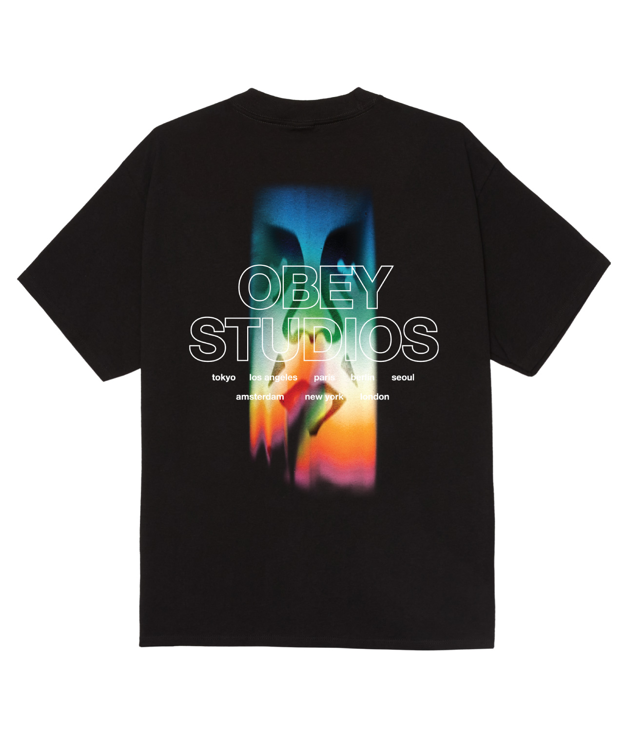 OBEY SPECTRUM TEE BLACK