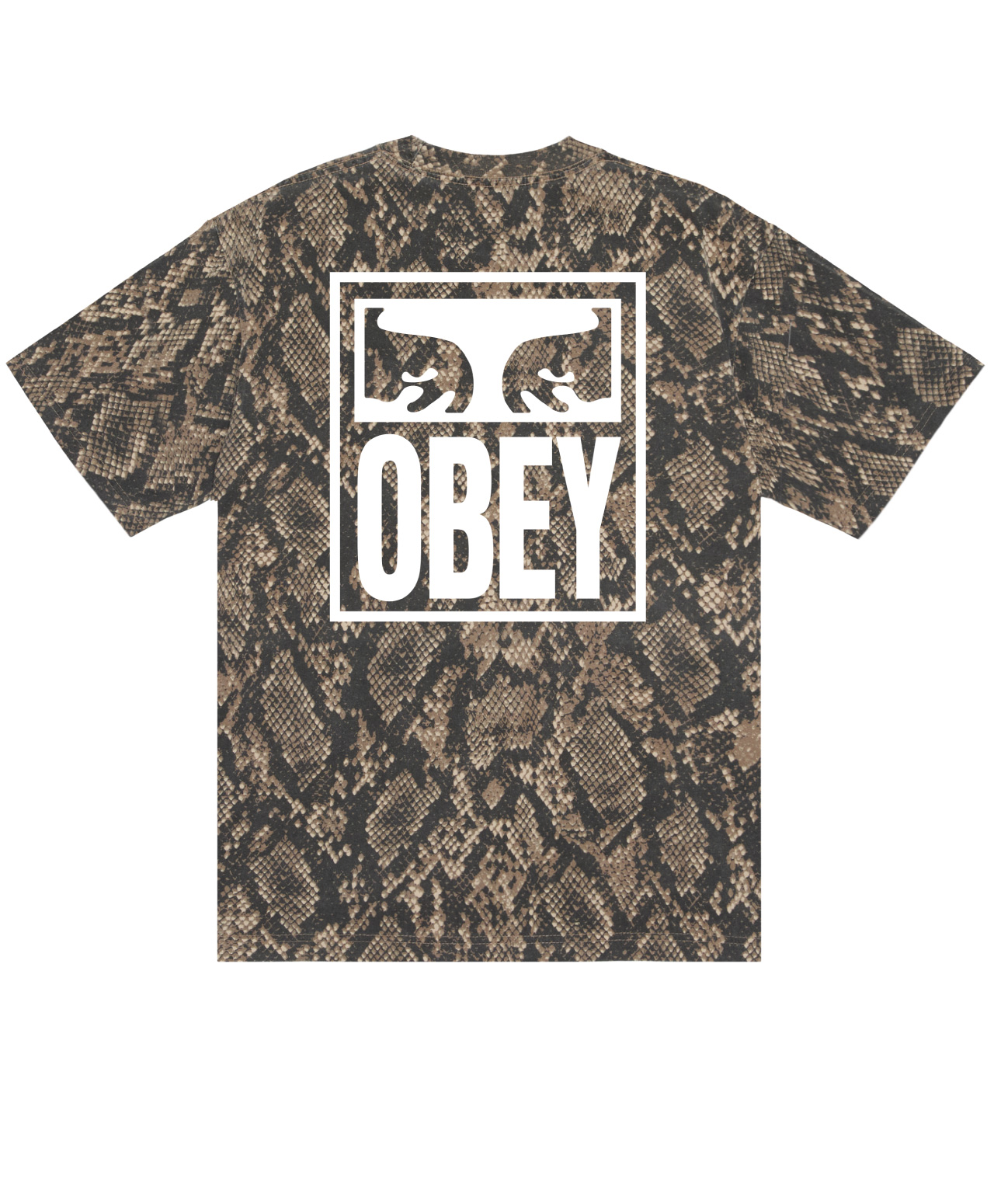 OBEY EYES ICON HEAVYWEIGHT TEE SNAKE SKIN
