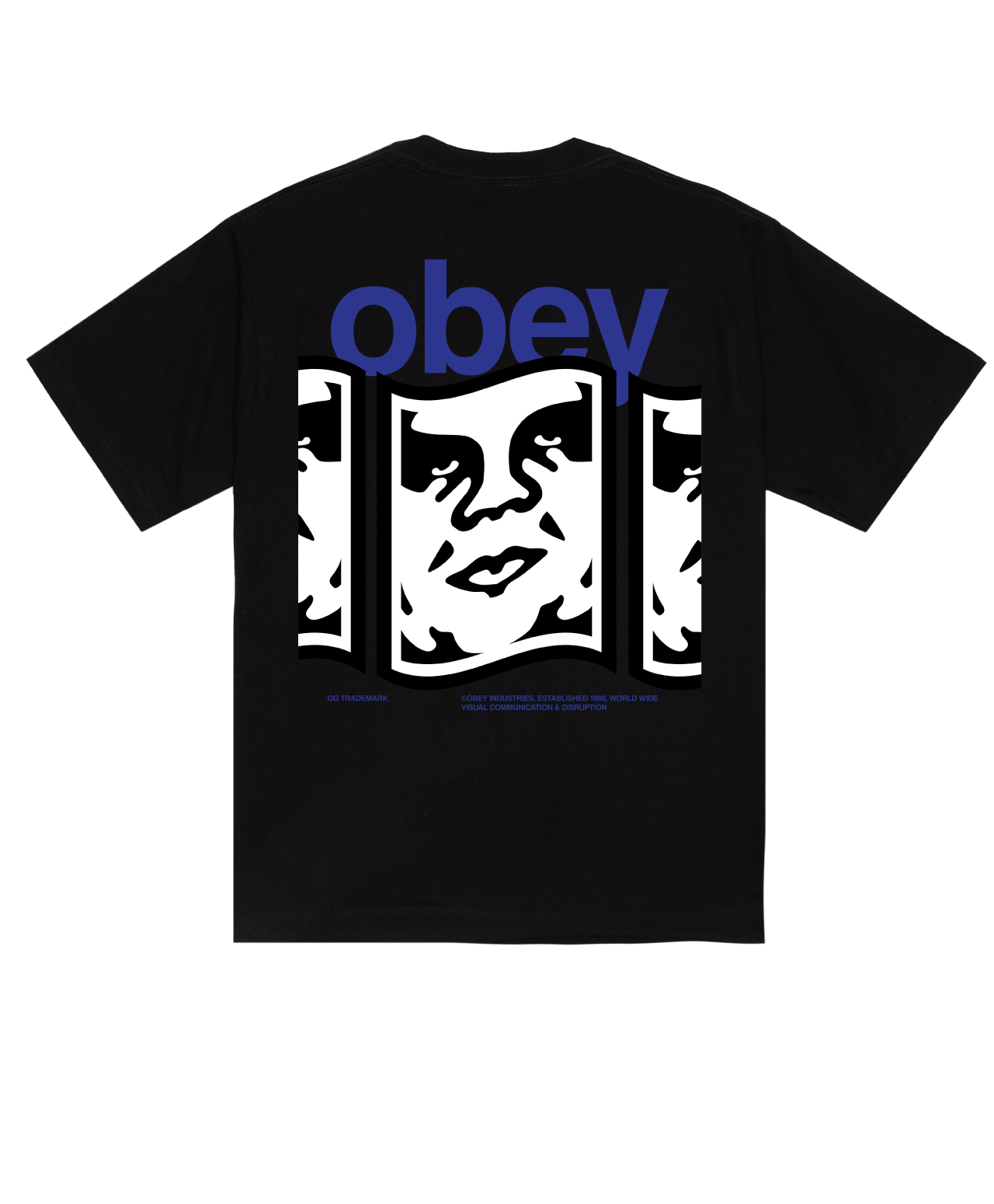 OBEY DISRUPTION HEAVYWEIGHT TEE BLACK