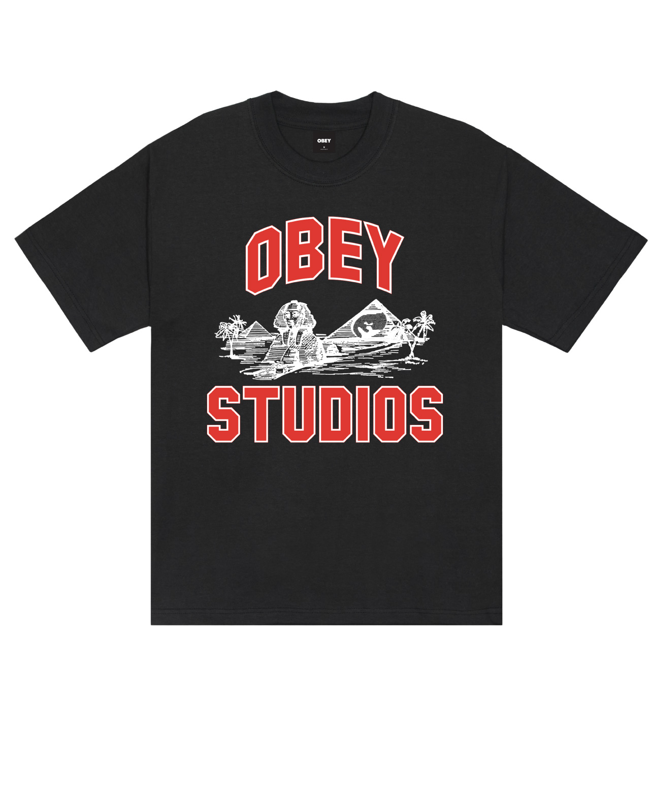 OBEY CAIRO HEAVYWEIGHT TEE VINTAGE BLACK