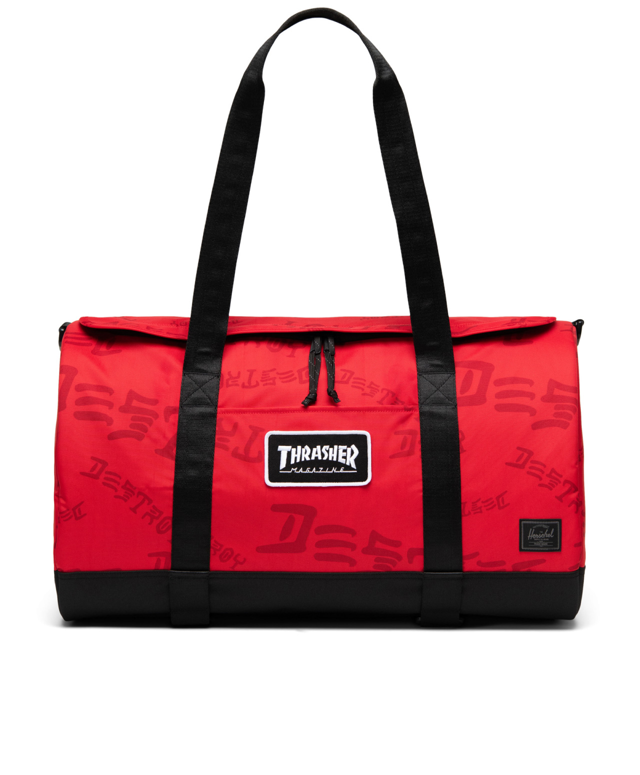 HERSCHEL X THRASHER HERITAGE SKATE DUFFLE BAG RACING RED/BARBADOS CHERRY DESTROY