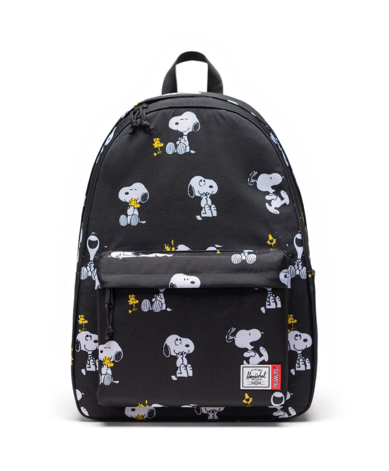 HERSCHEL X PEANUTS CLASSIC XL BACKPACK SNOOPY AND WOODSTOCK BLACK