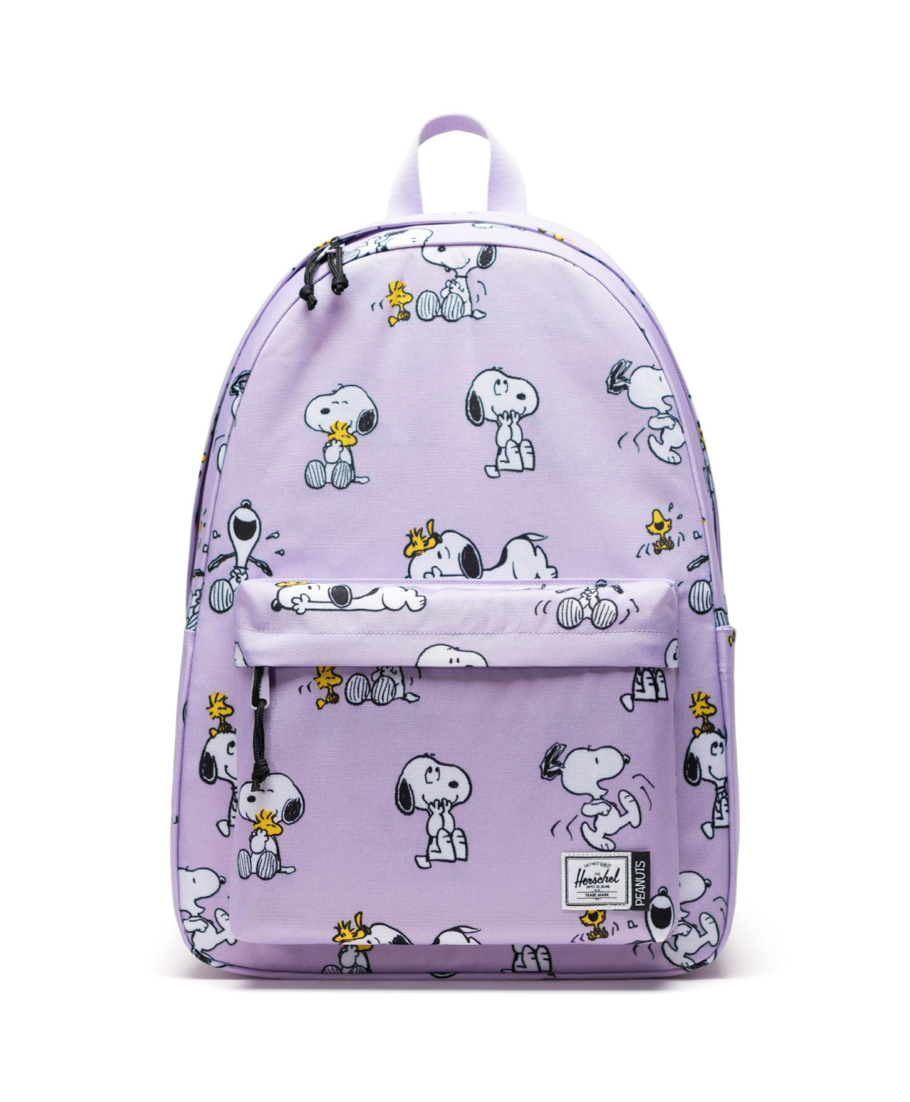 HERSCHEL X PEANUTS CLASSIC XL BACKPACK SNOOPY AND WOODSTOCK PASTEL LILAC
