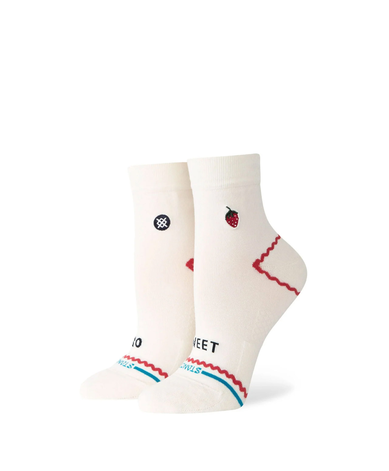 STANCE WOMENS SO SWEET LOWRIDER SOCKS IVORY