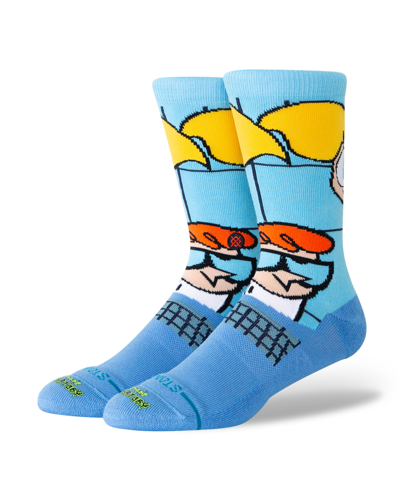STANCE X CARTOON NETWORK DEXTERS CREW SOCKS BLUE