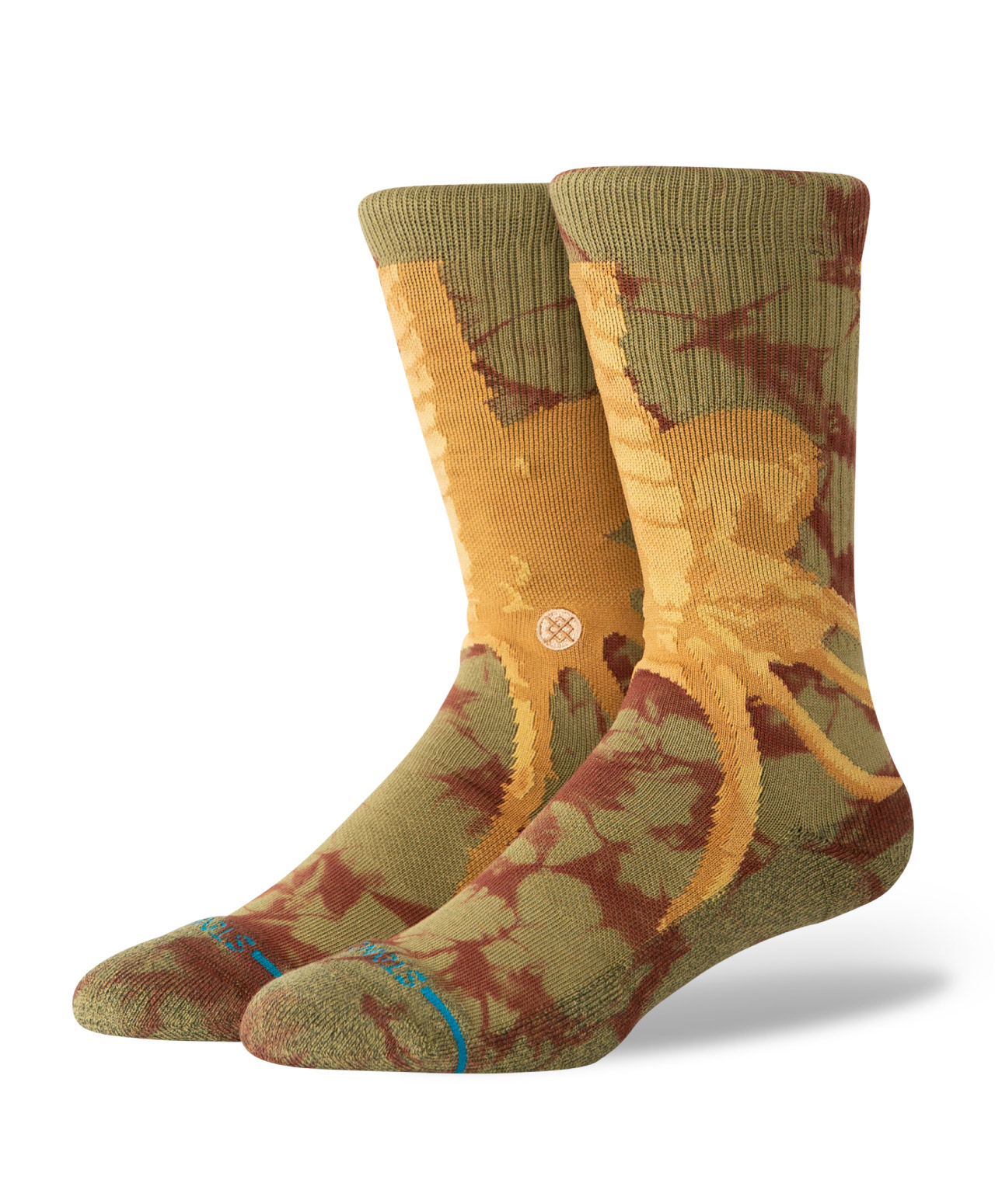 STANCE X ALIEN FACE HUGGER CREW SOCKS BROWN