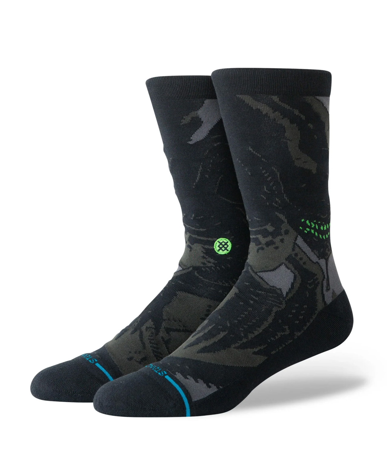 STANCE X ALIEN CREW SOCKS BLACK