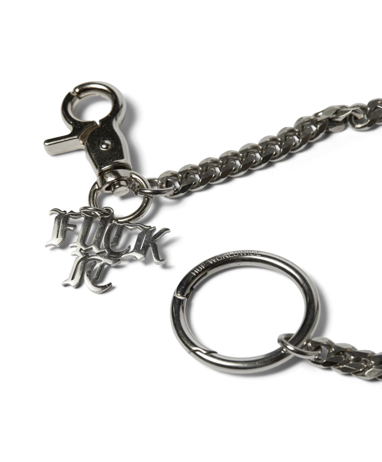 HUF FUCK IT WALLET CHAIN SILVER