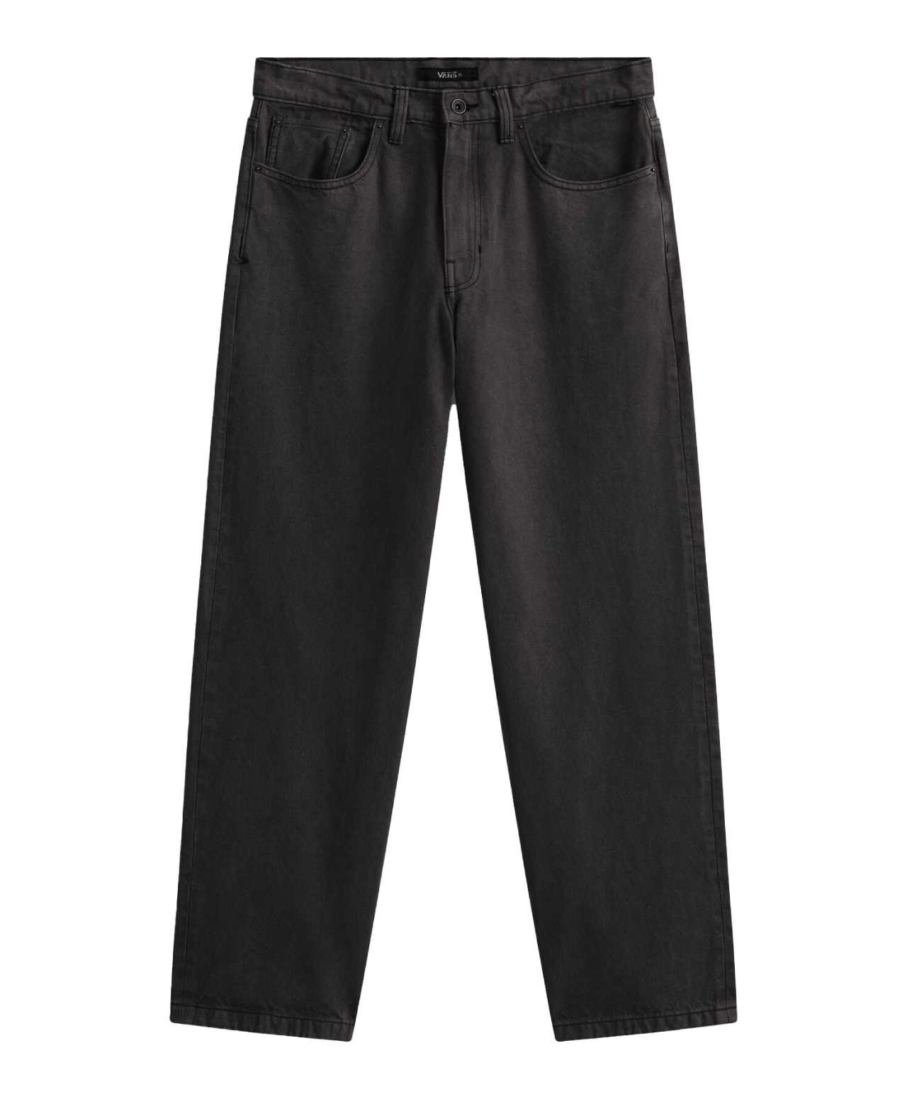 VANS CHECK-5 LOOSE DENIM PANTS BLACK RINSED