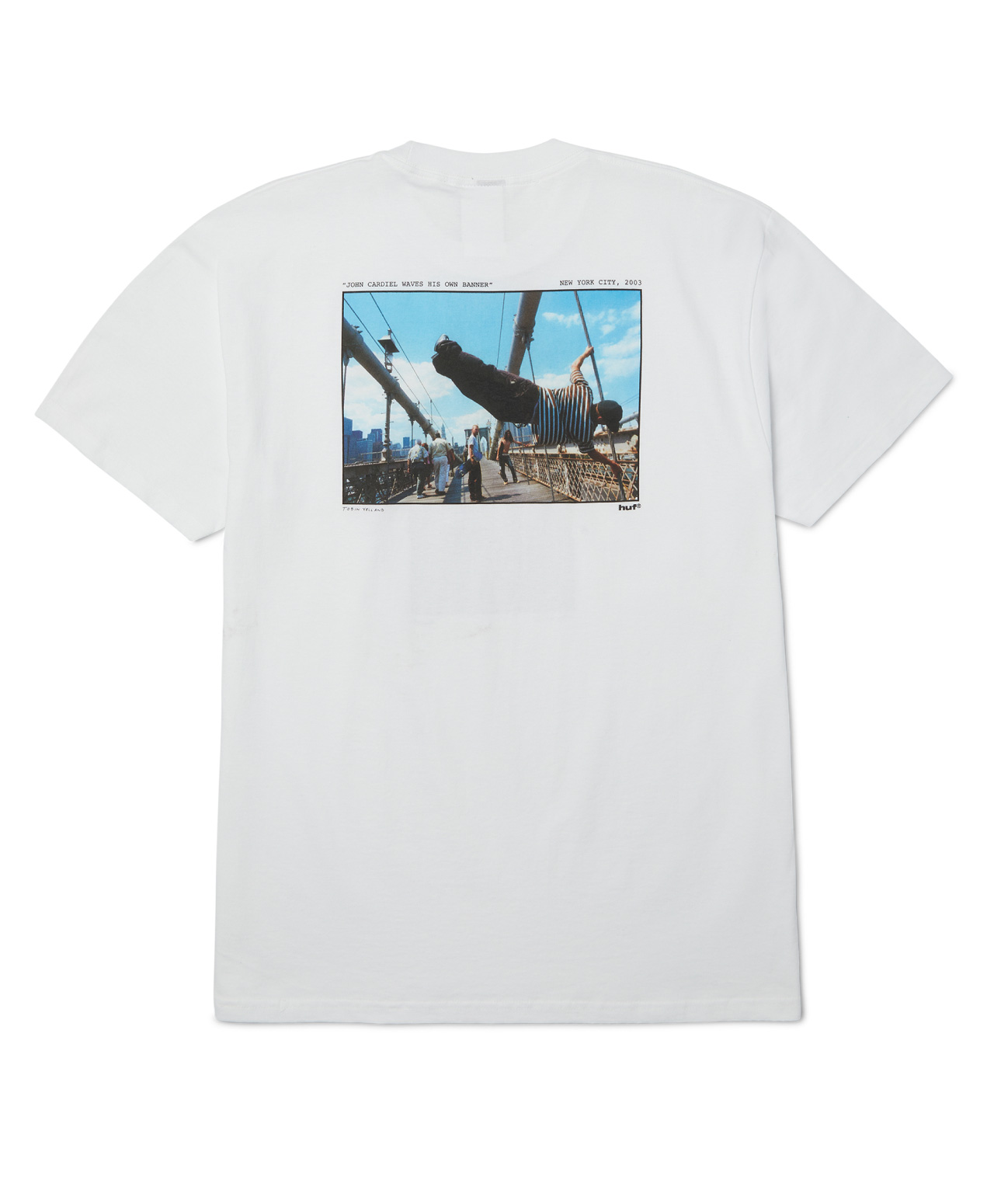 HUF TAKING THE LEAP TEE WHITE