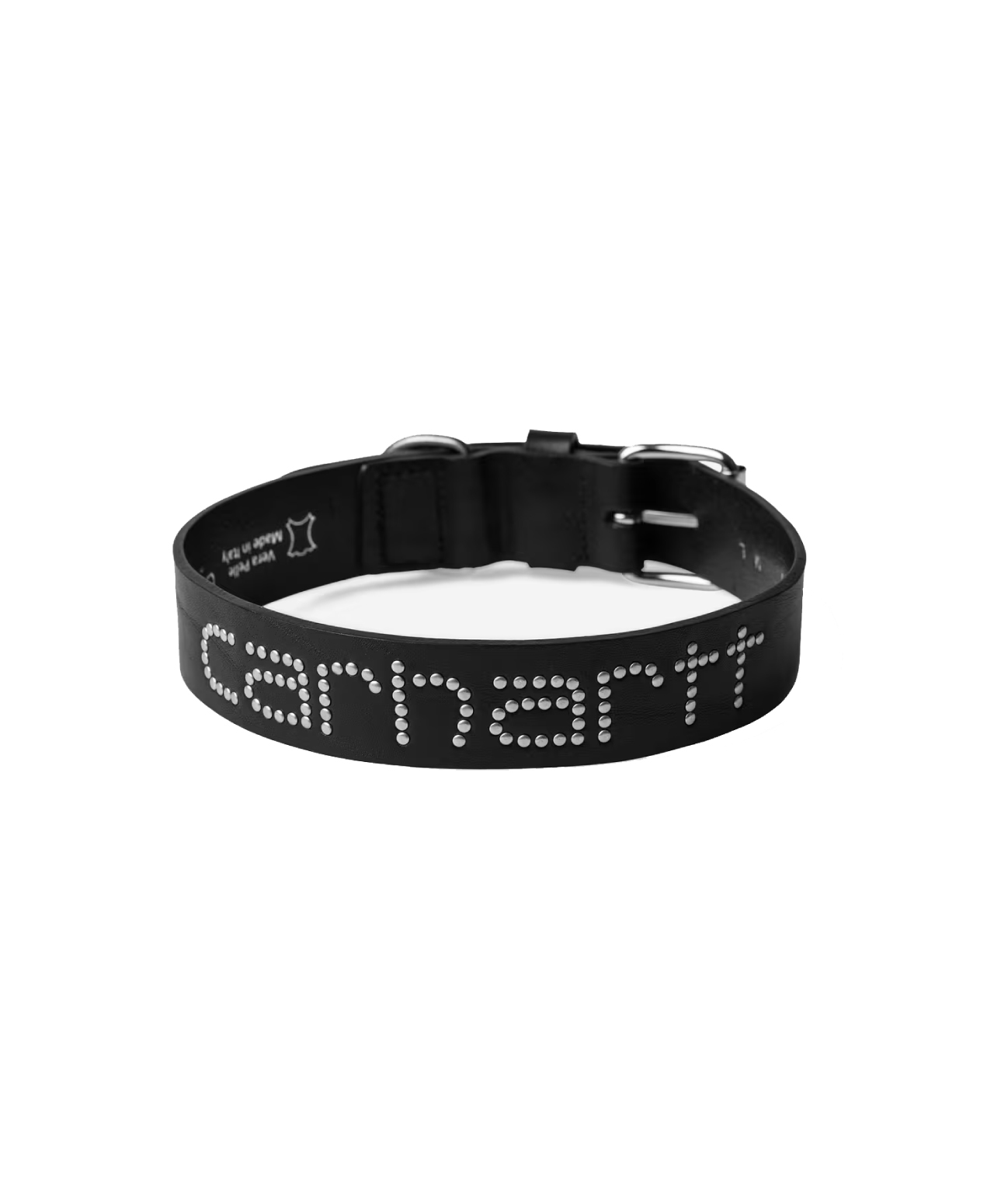 CARHARTT WIP SCRIPT STUDS DOG COLLAR SMALL/MEDIUM BLACK